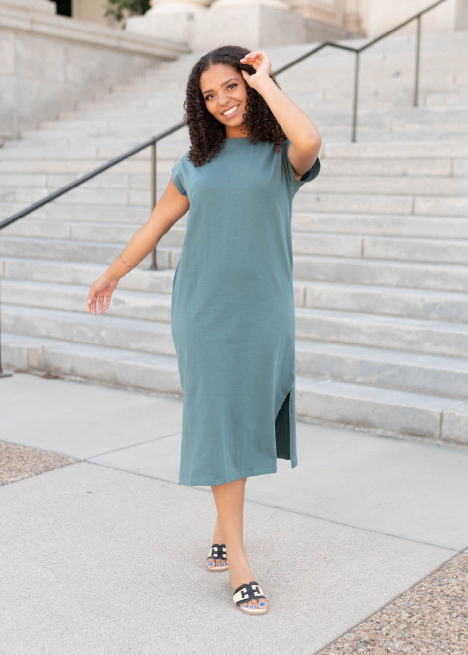 Colleen Forest Green Dress
