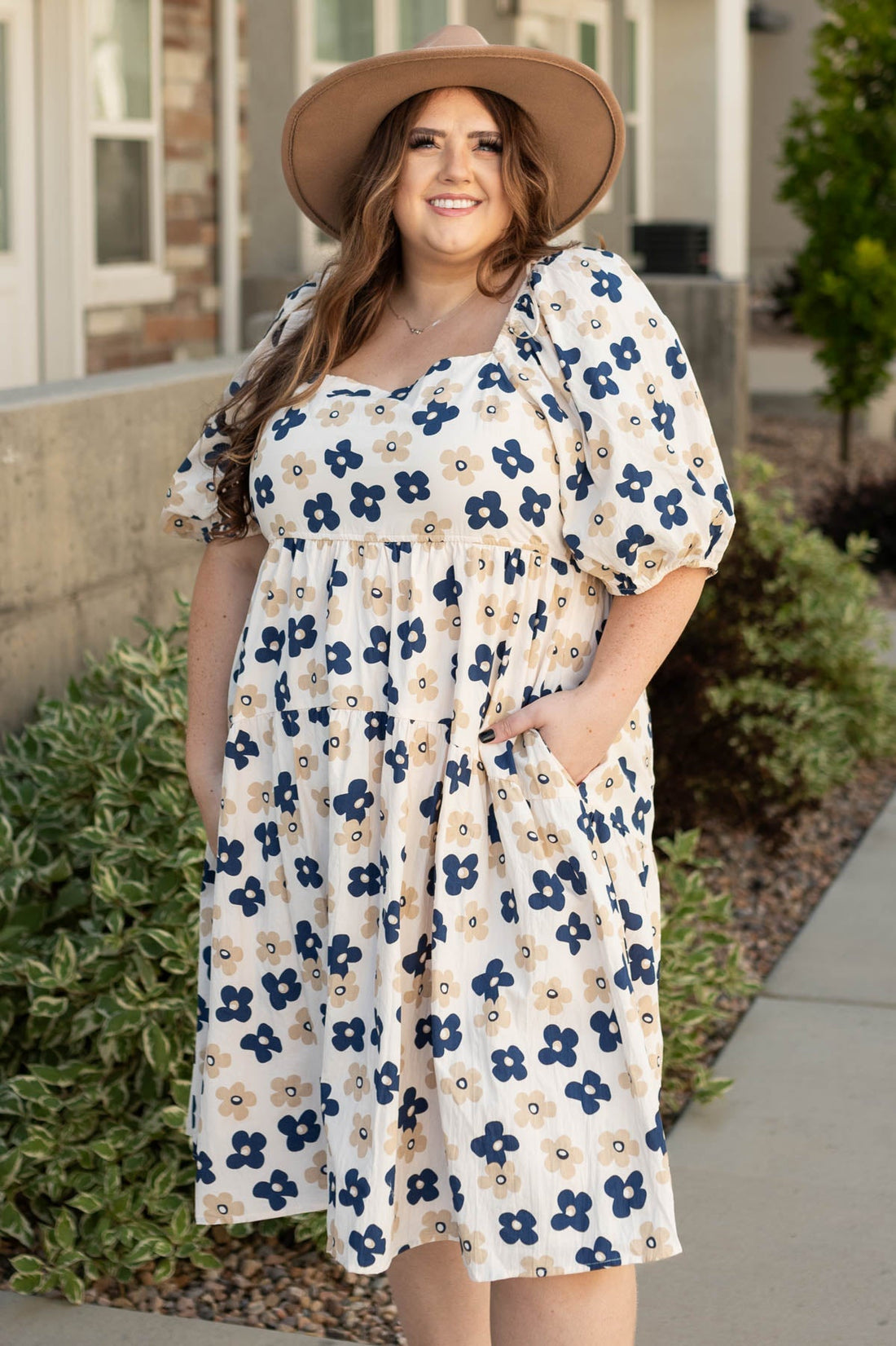 Courtney Cream Floral Dress