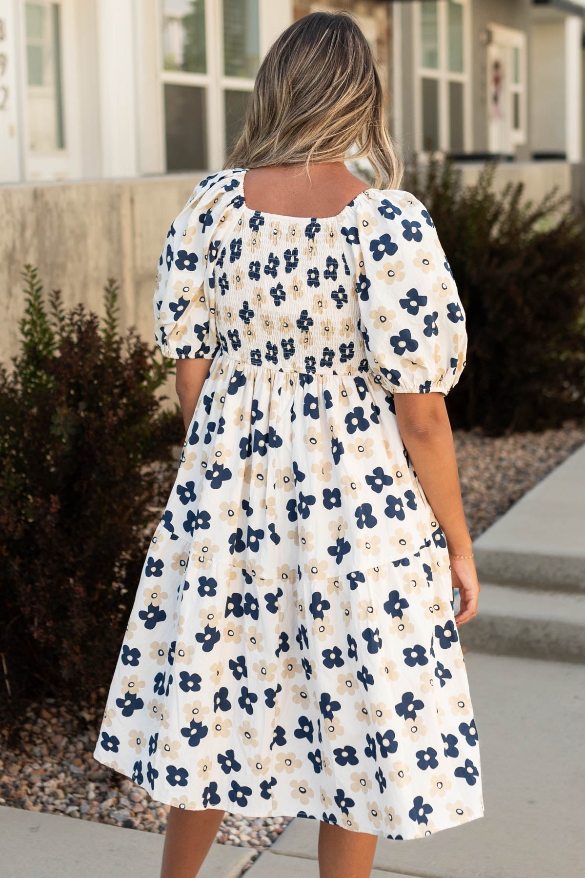 Courtney Cream Floral Dress