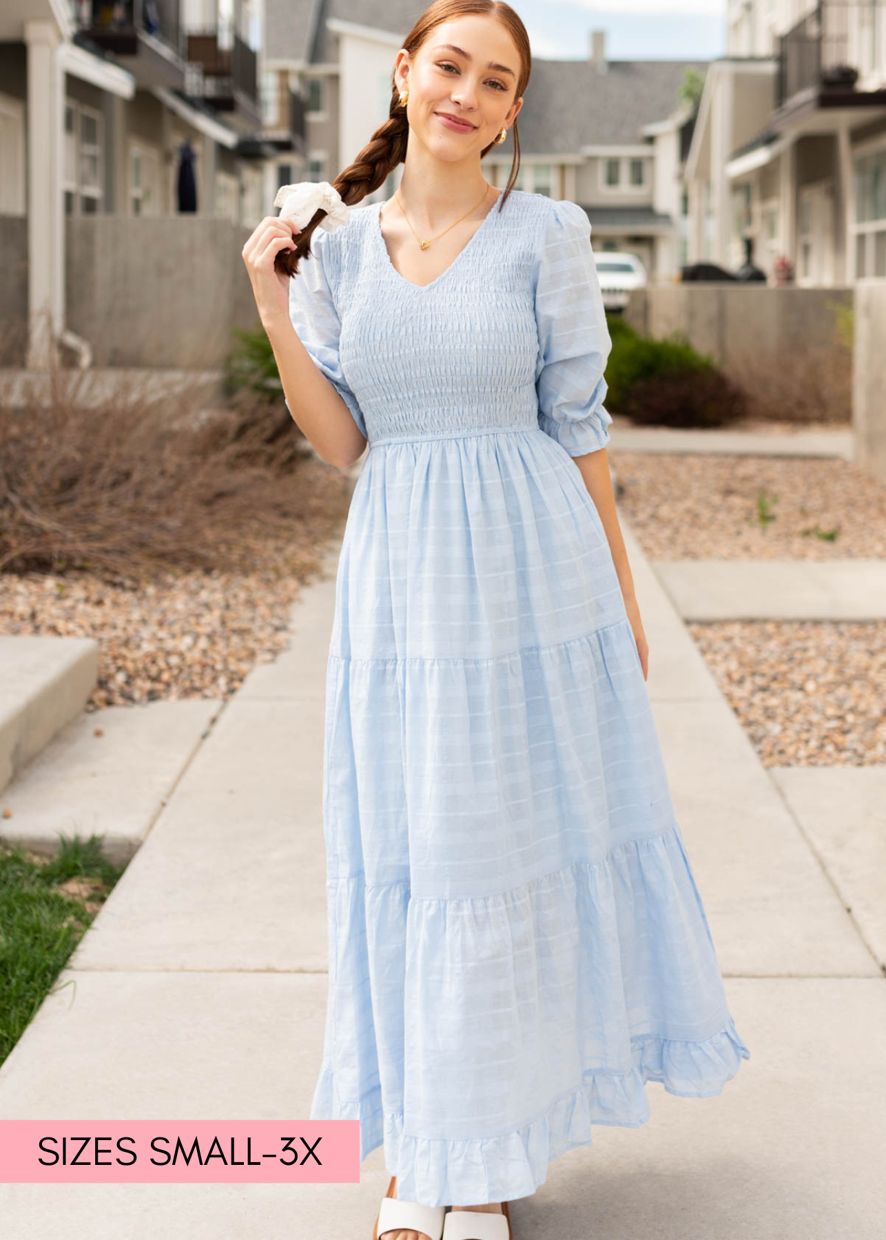 Cydney Sky Blue Maxi Dress