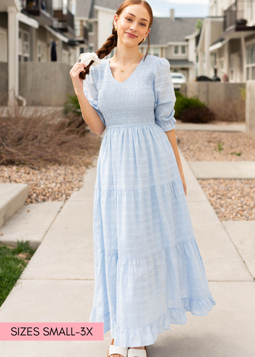 Cydney Sky Blue Maxi Dress