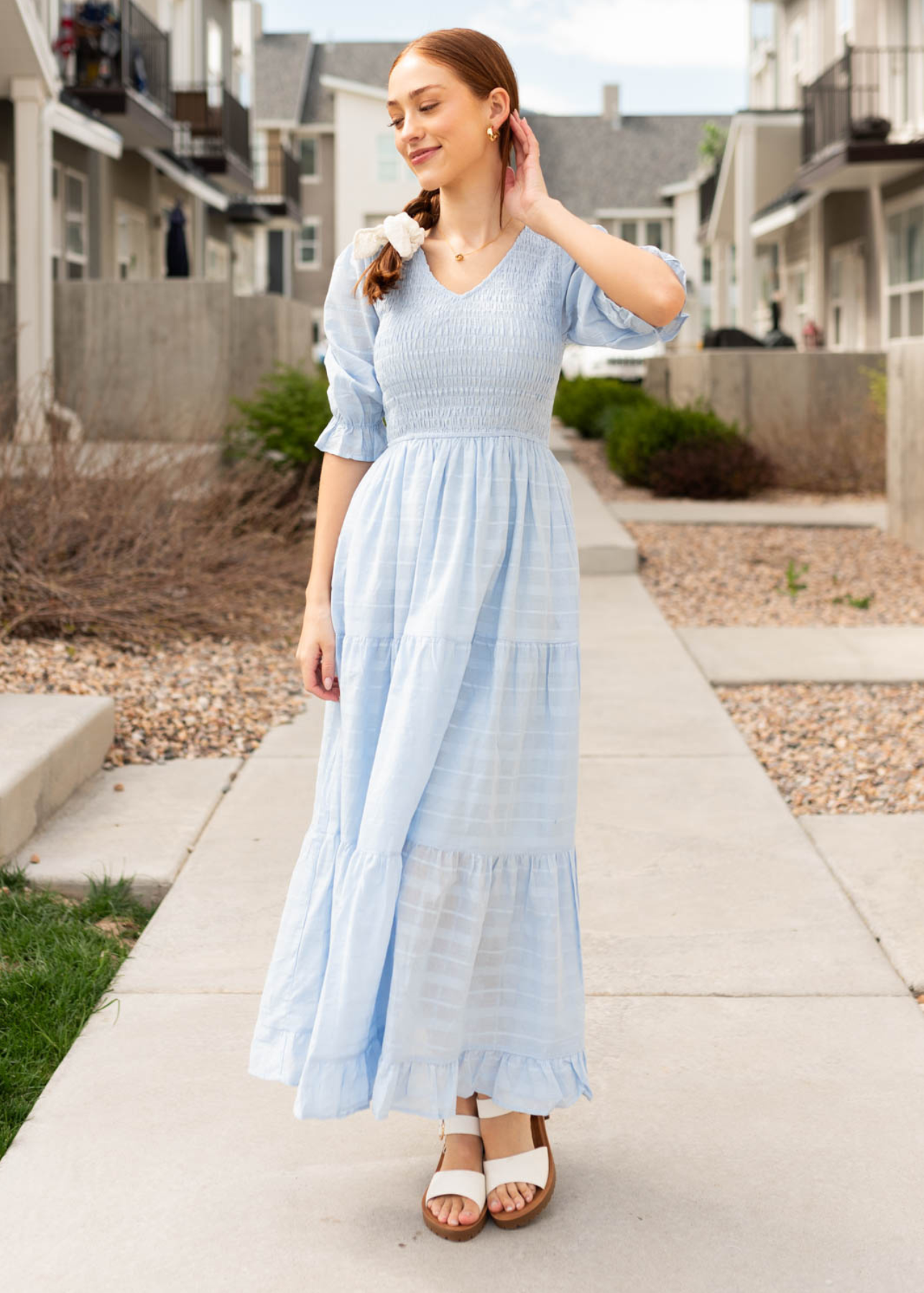 Cydney Sky Blue Maxi Dress