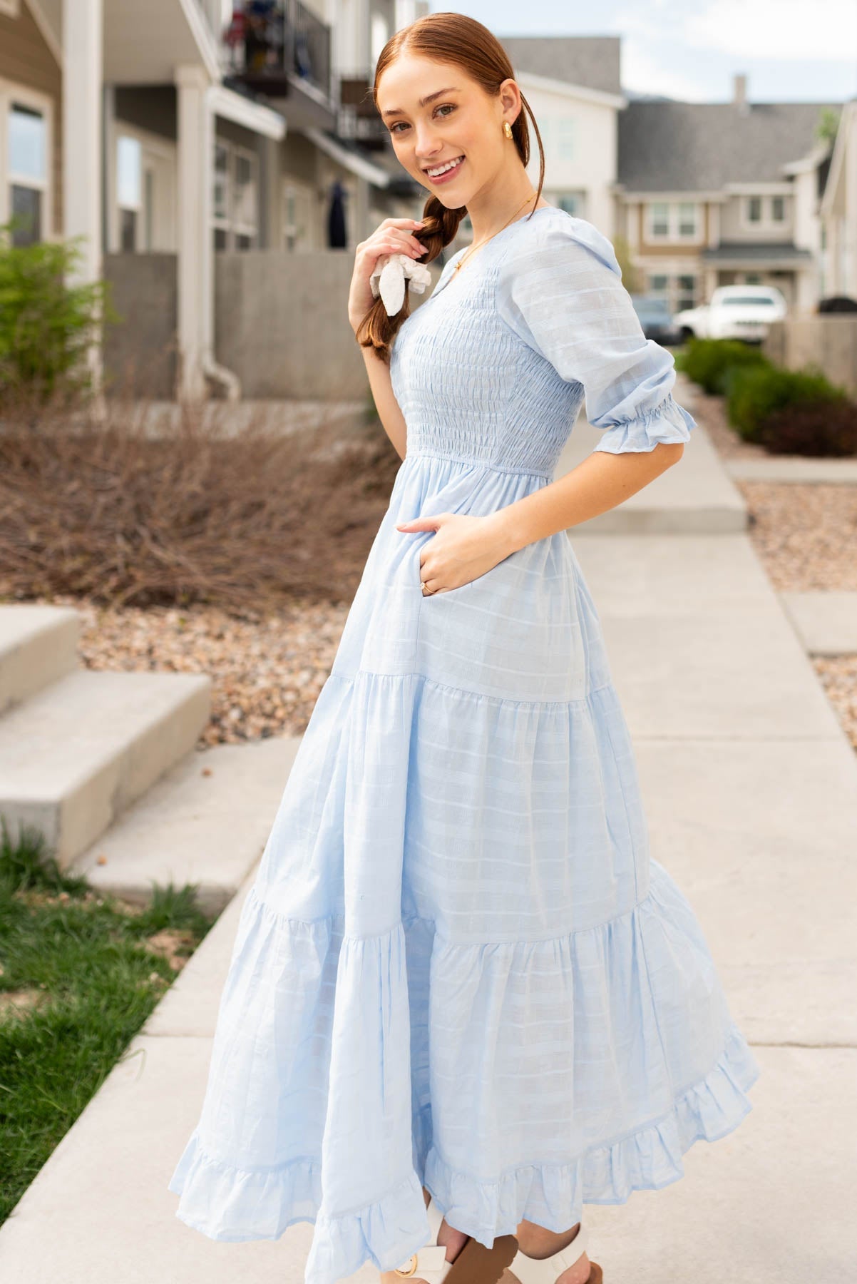Cydney Sky Blue Maxi Dress