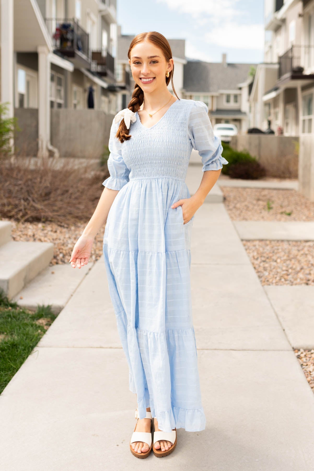 Cydney Sky Blue Maxi Dress