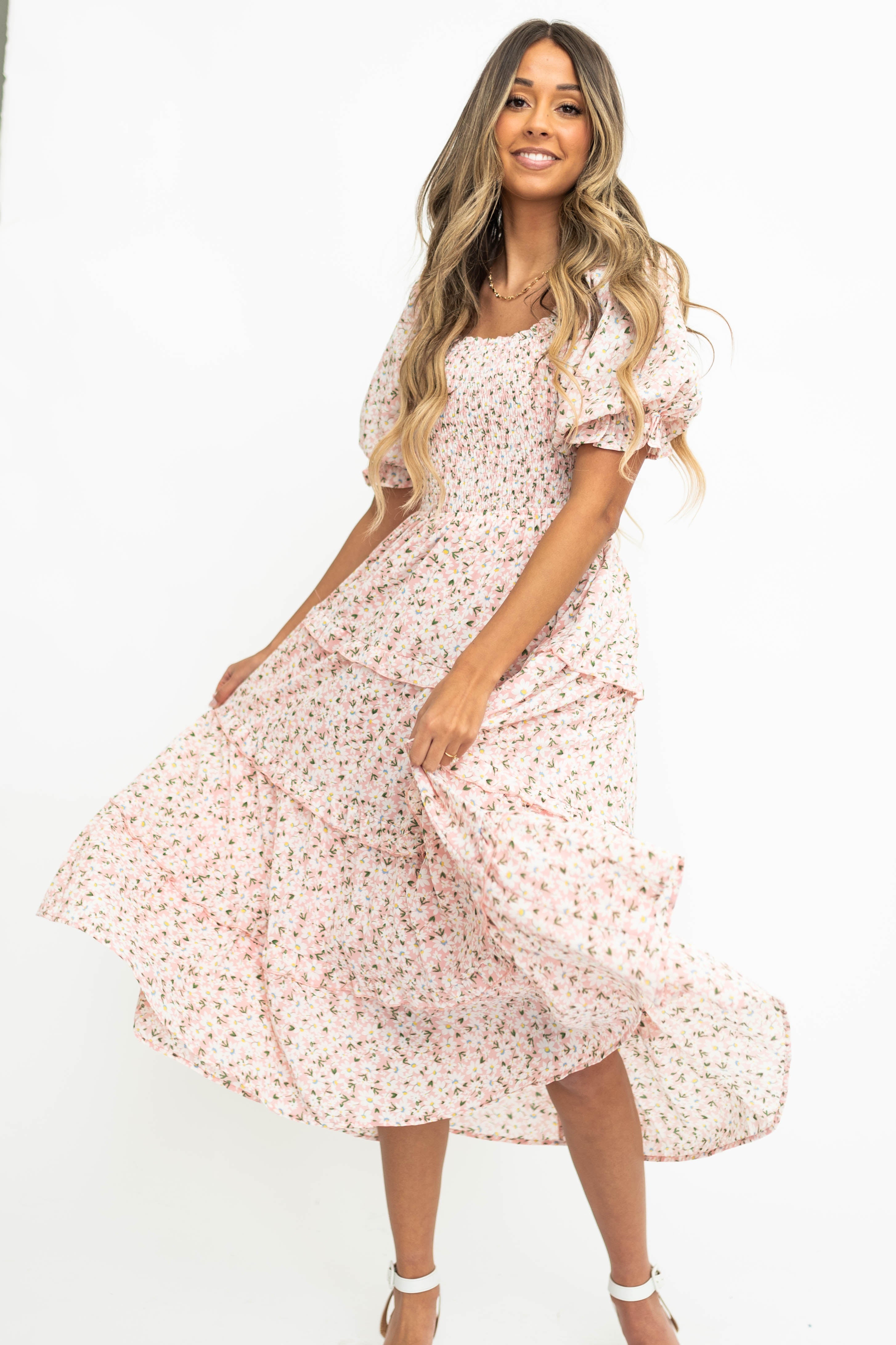 Kamari Pink Floral Dress