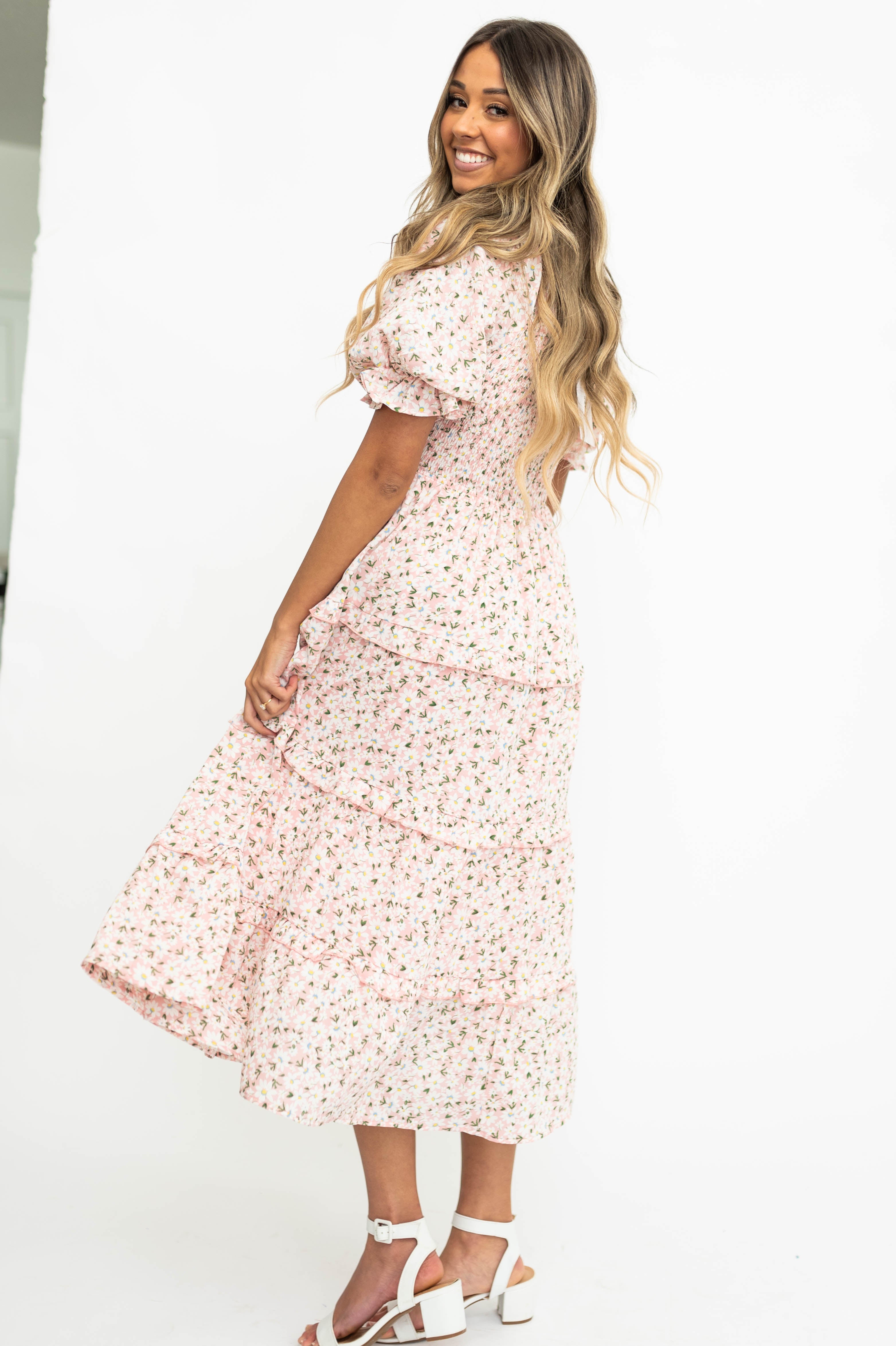 Kamari Pink Floral Dress