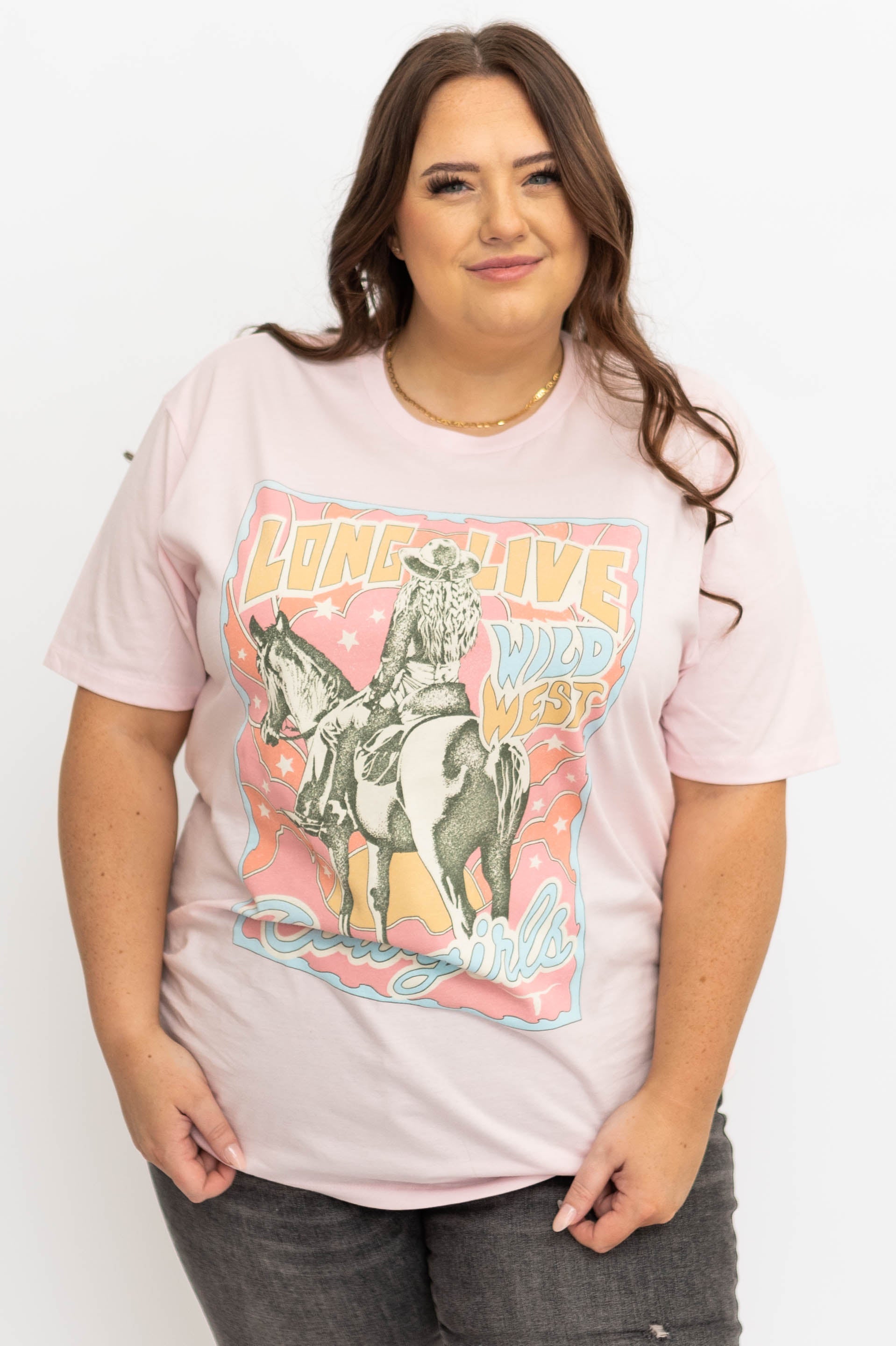 Wild West Light Pink Tee