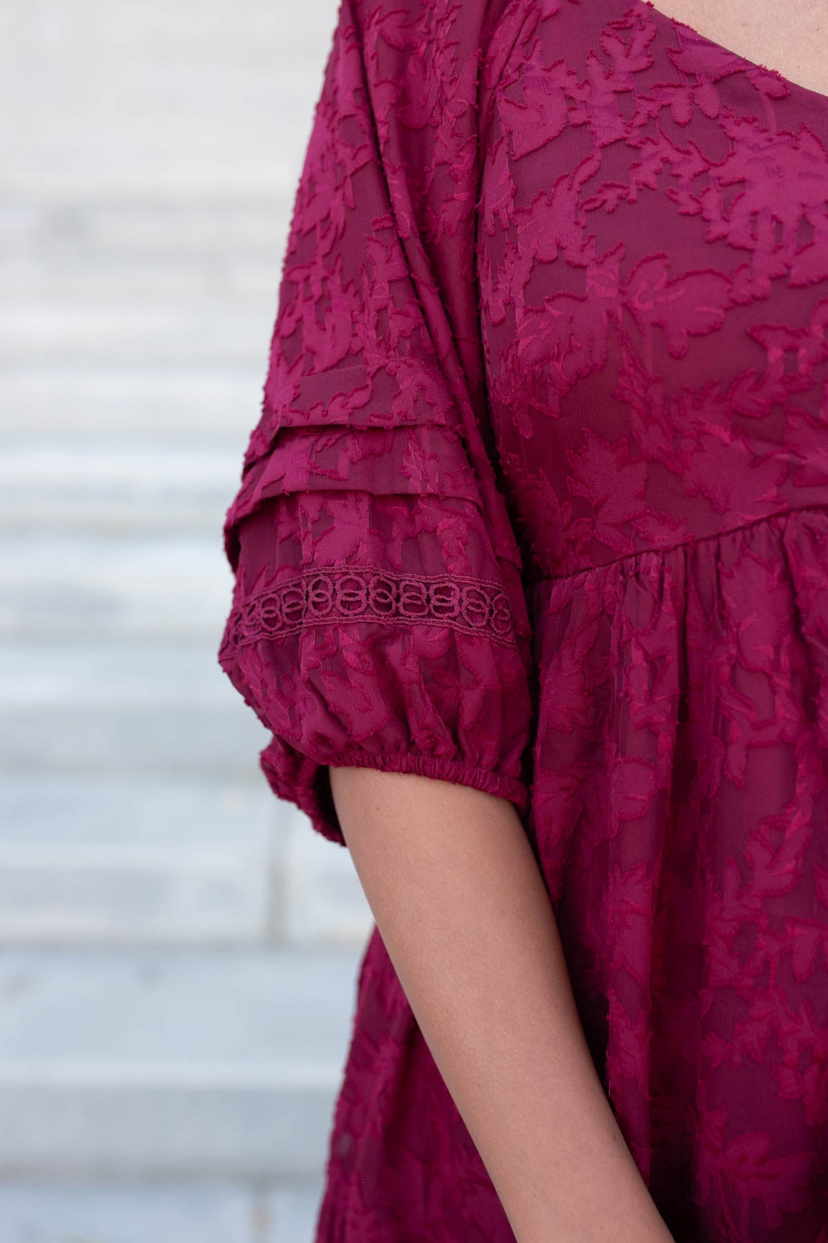 Darla Red Floral Pattern Dress