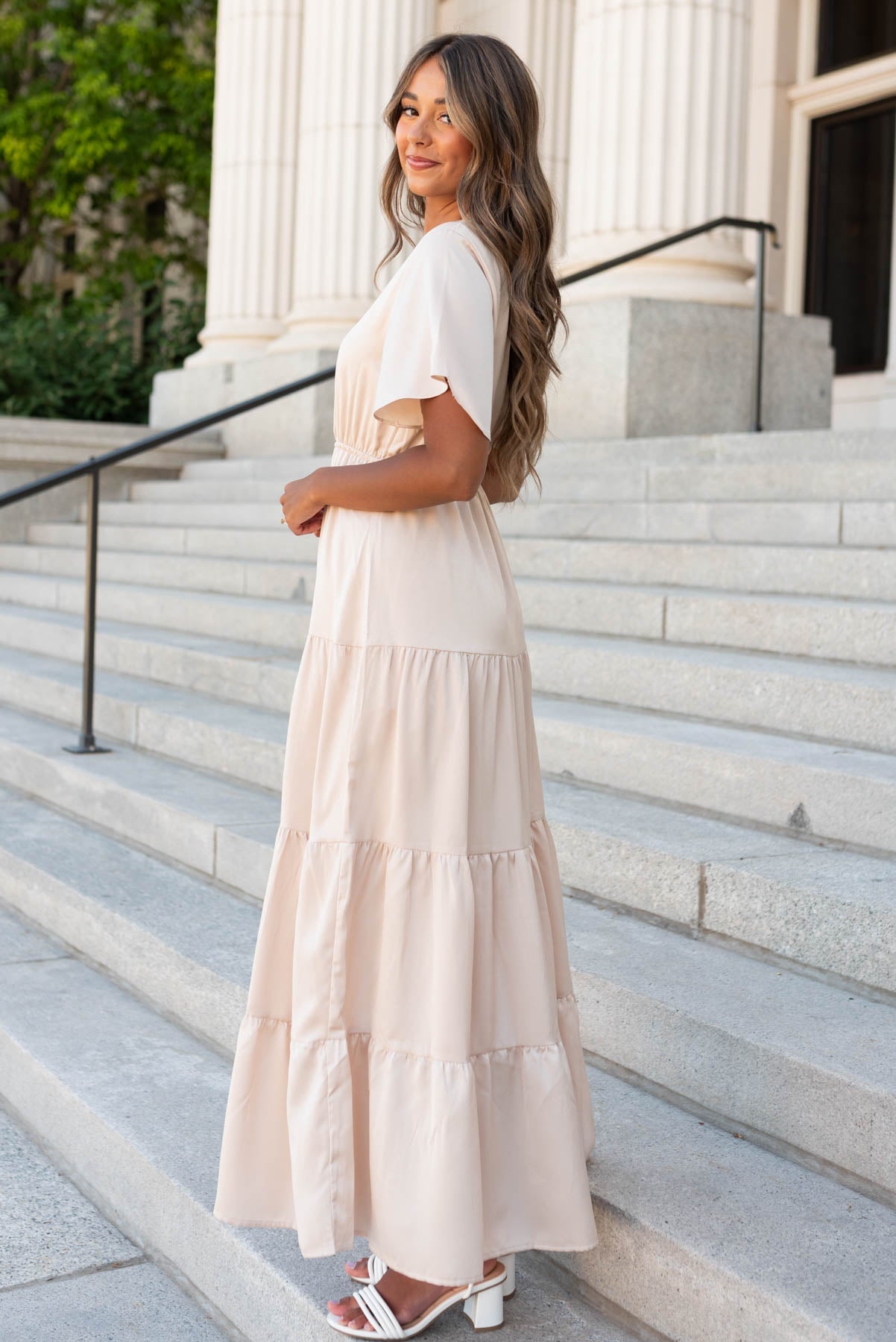 Debrielle Champagne Maxi Dress