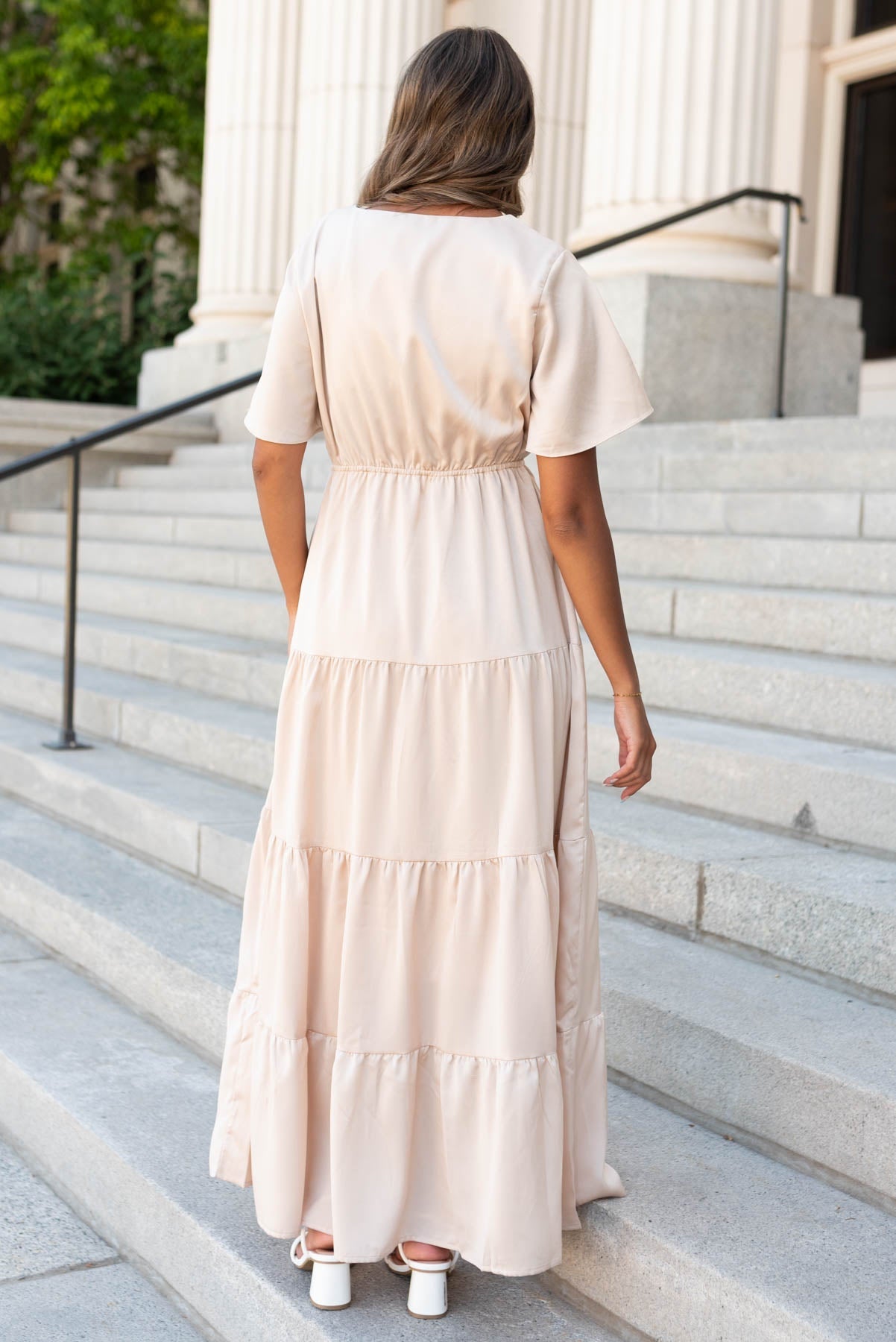 Debrielle Champagne Maxi Dress