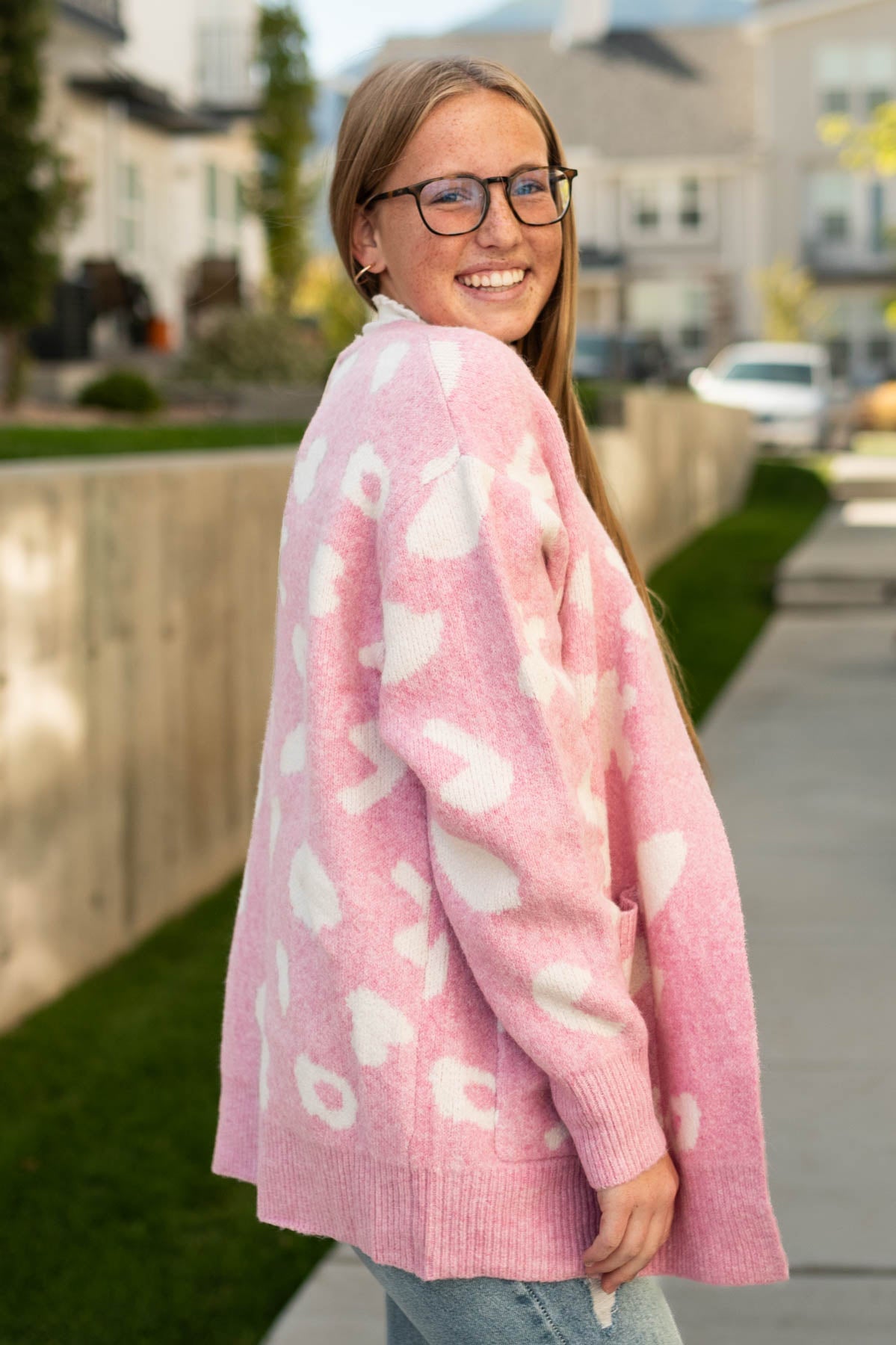 Delphine Pink Cardigan