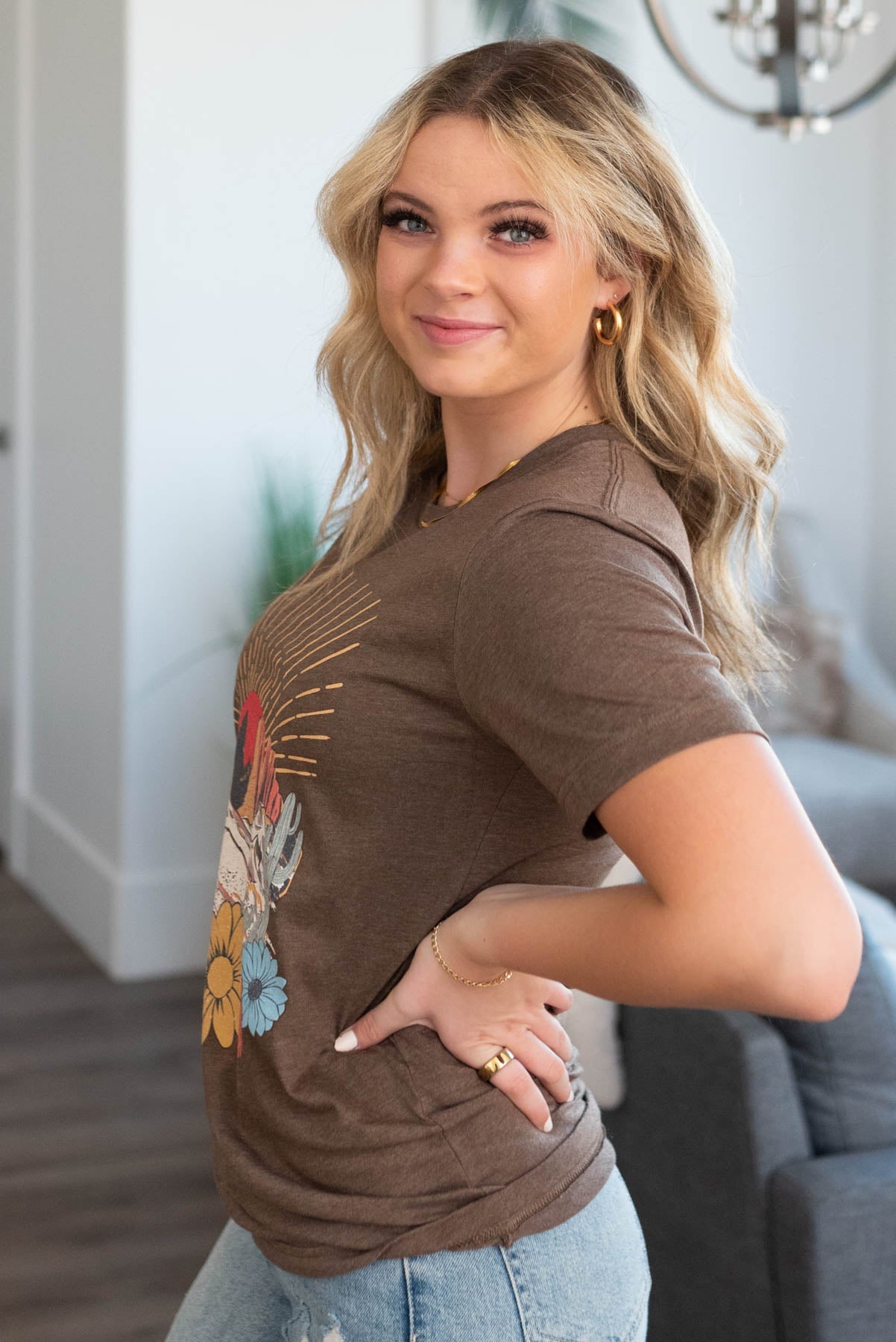 Desert Sunset Brown Tee