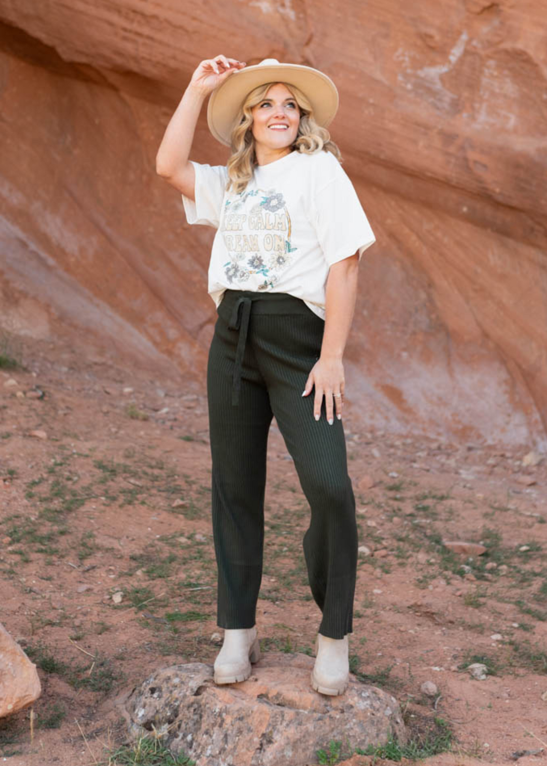 Dream On White Tee