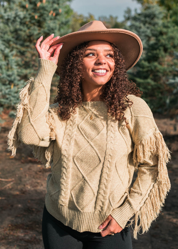 Ebonee Sage Knit Sweater