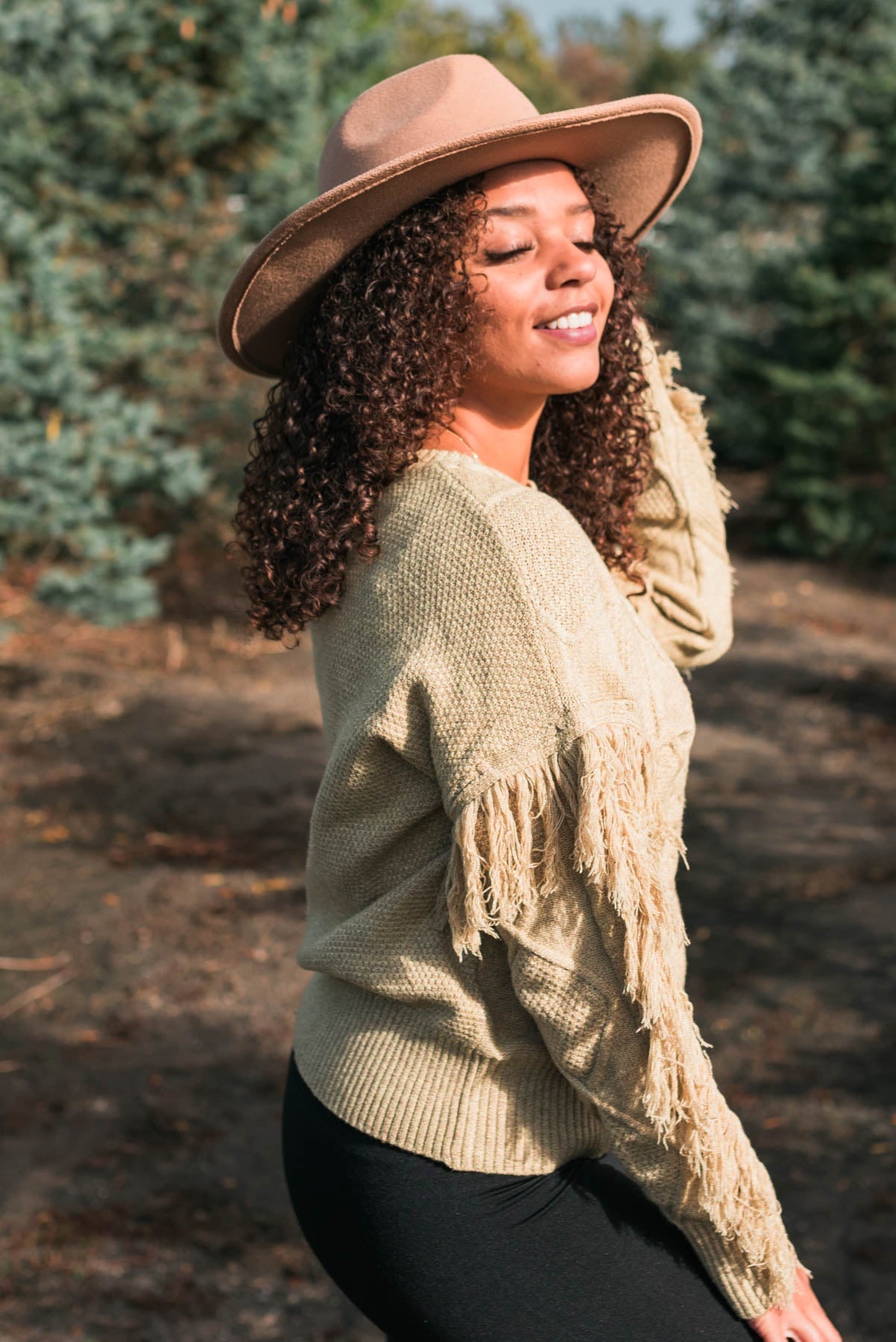 Ebonee Sage Knit Sweater
