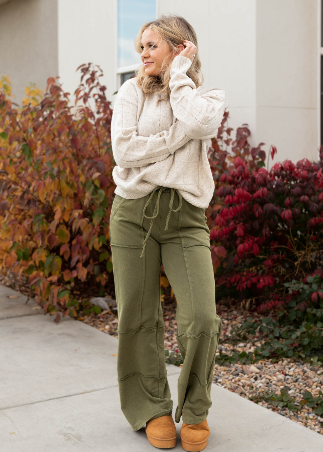 Edelynn Olive Pants
