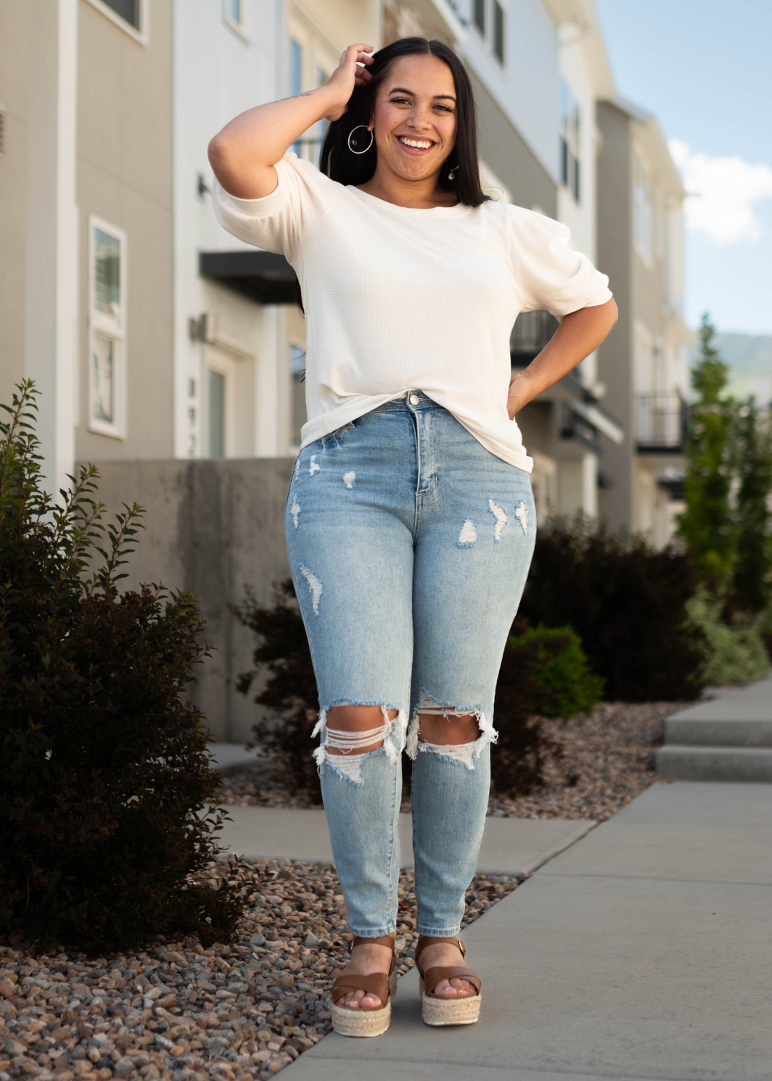 Elena Cream Top