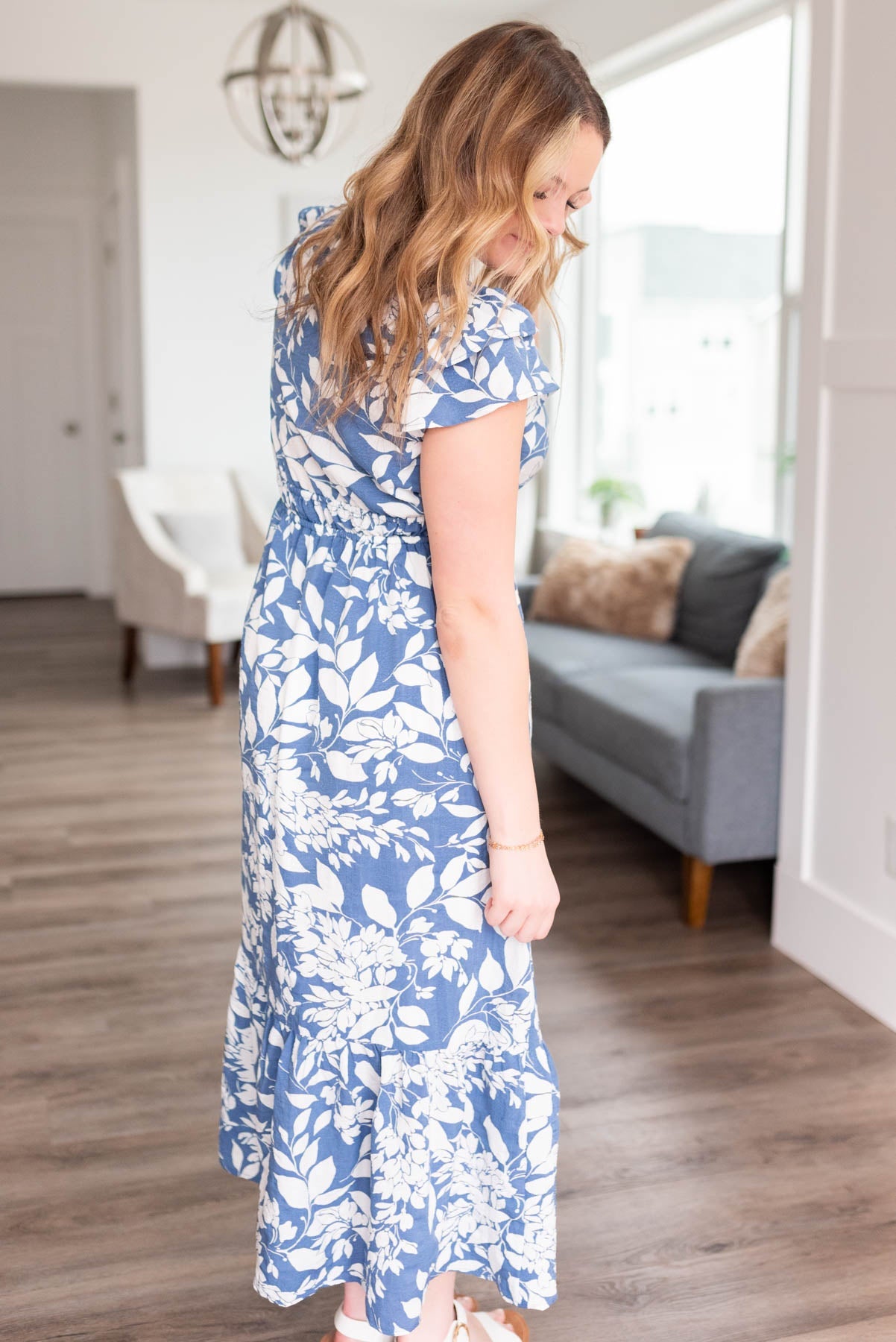Ellen Blue Floral Dress