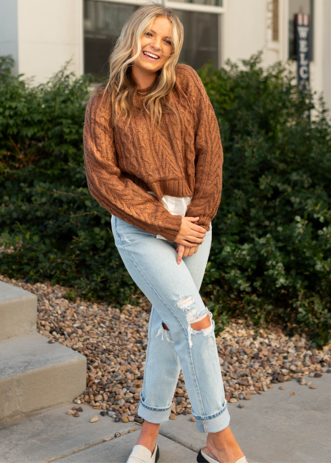 Elliana Camel Sweater