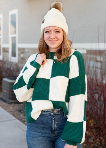 Elva Hunter Green Sweater
