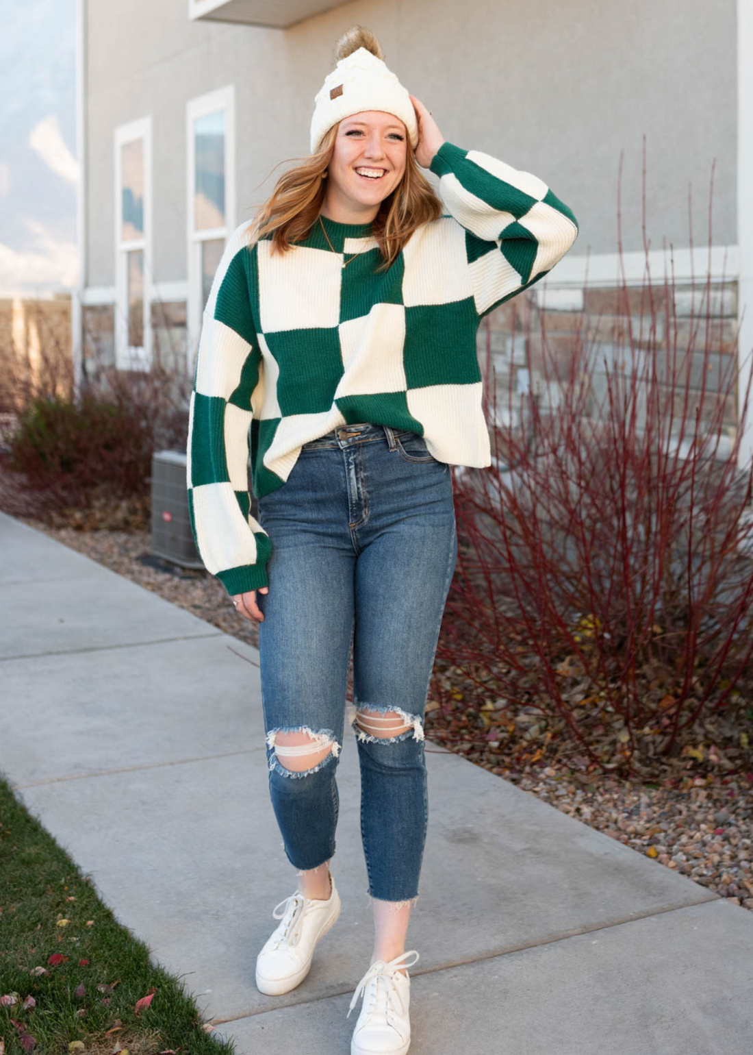 Elva Hunter Green Sweater