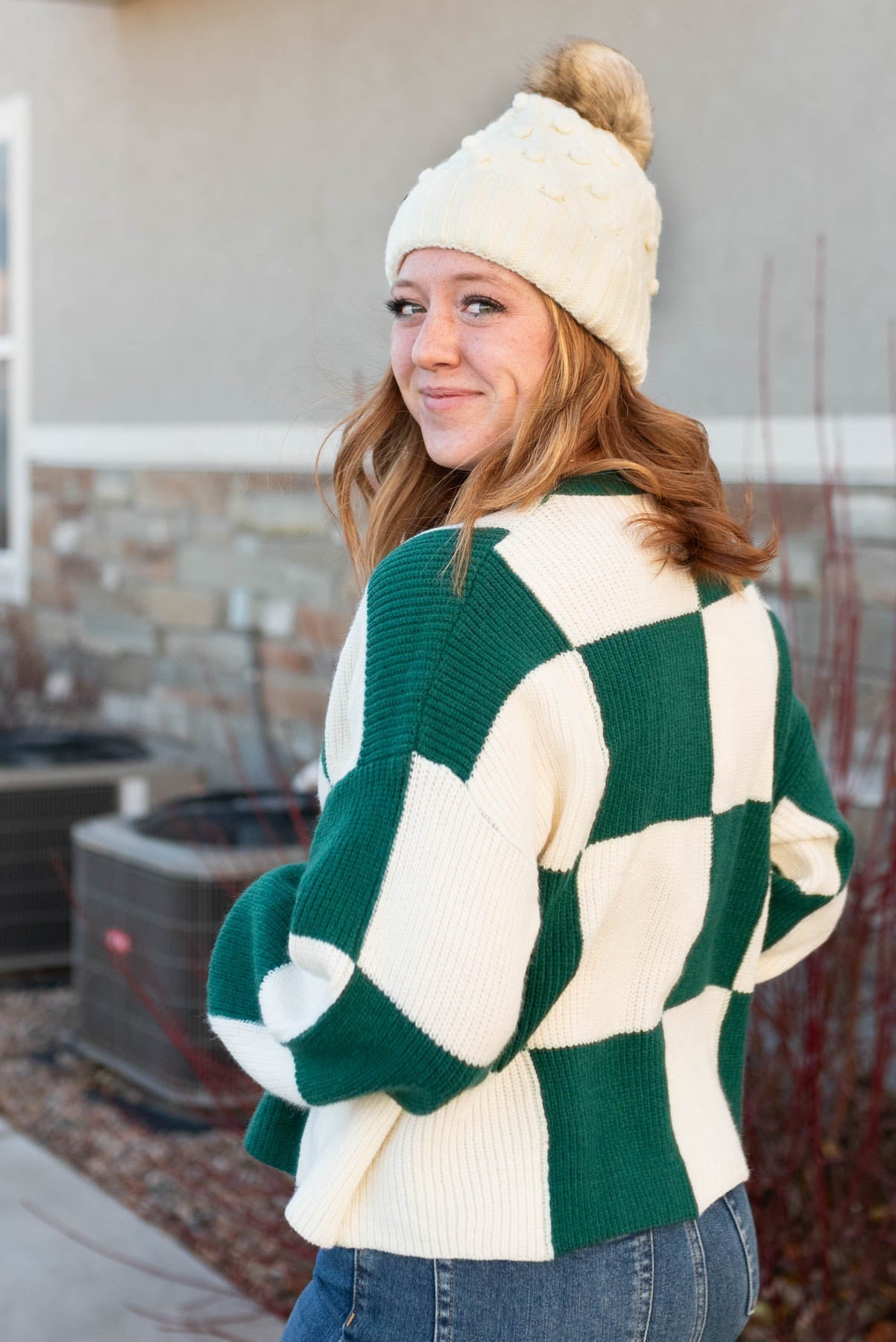 Elva Hunter Green Sweater