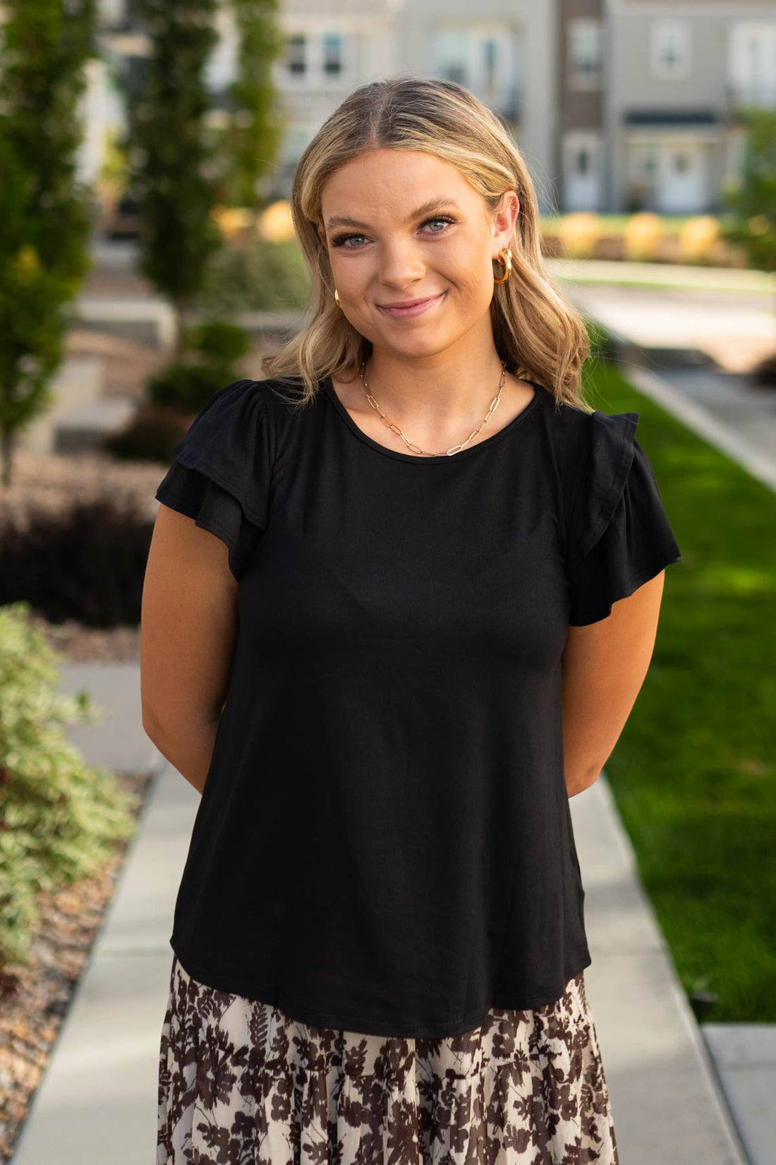 Emery Black Top