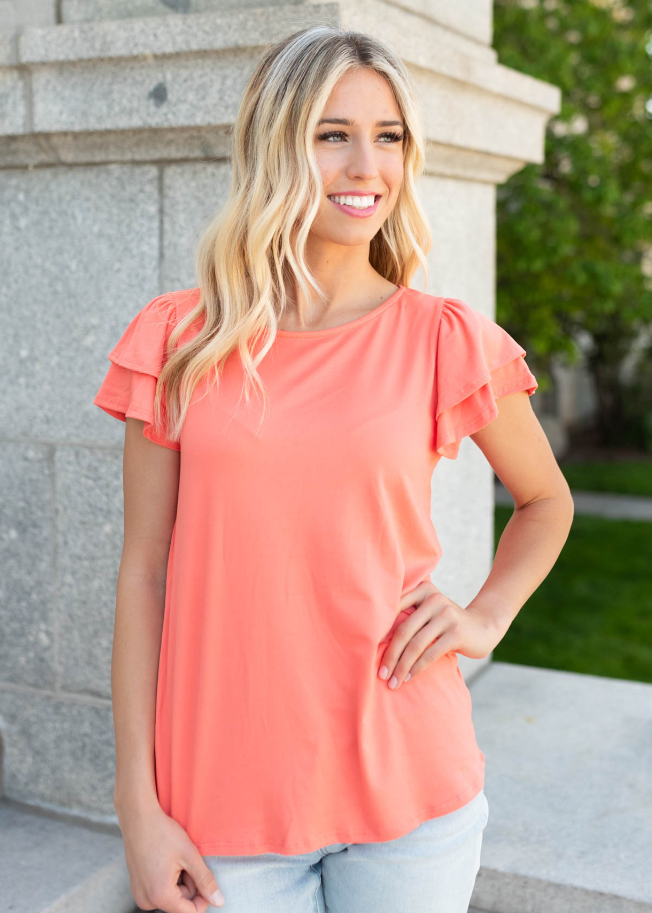 Emery Tangerine Top