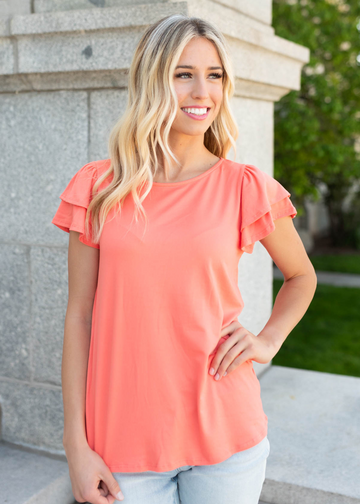 Emery Tangerine Top