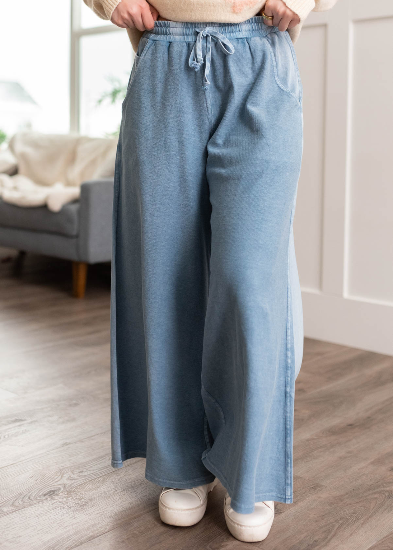 Emma Denim Wide Leg Pants