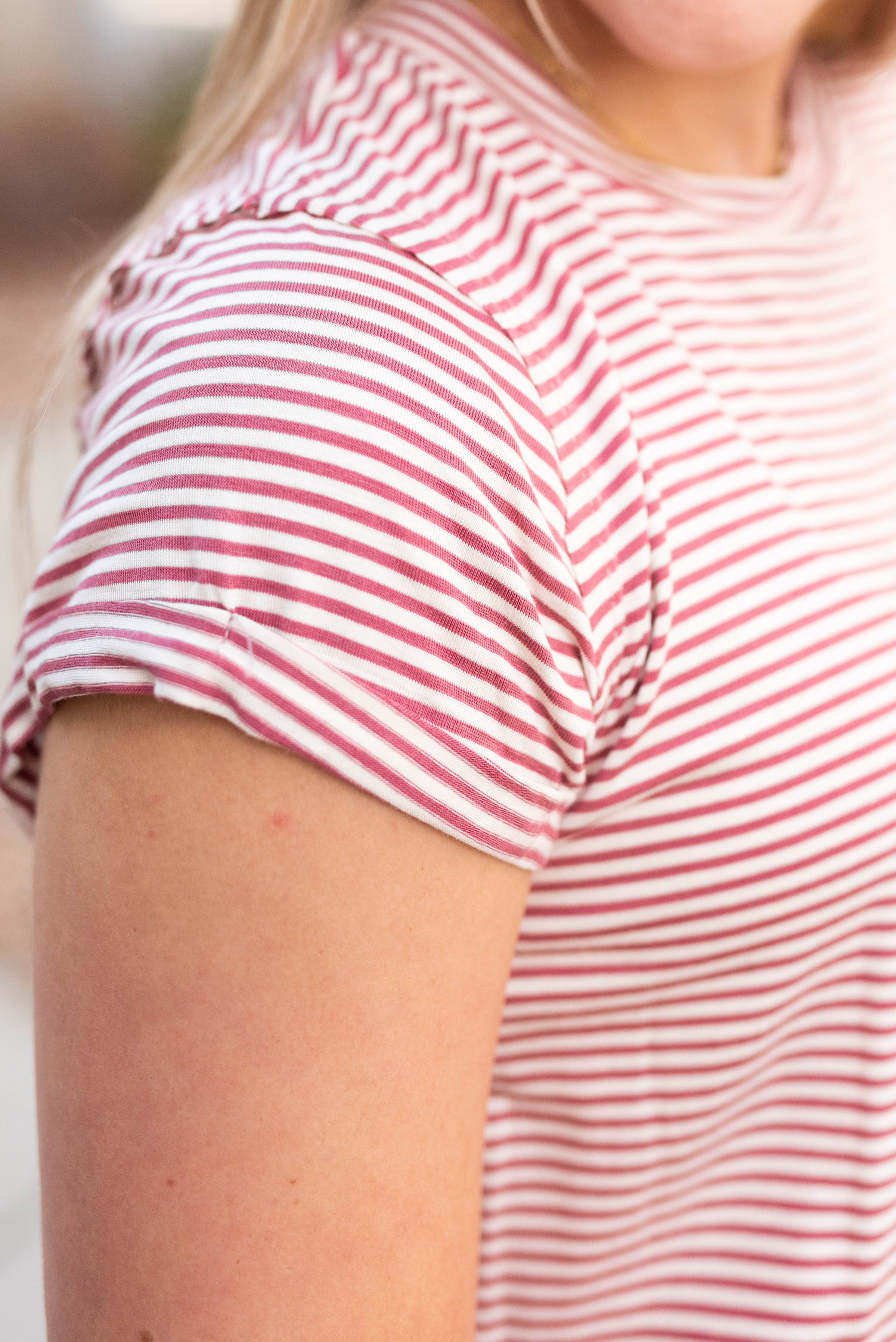 Evalyn Mauve Stripe Top