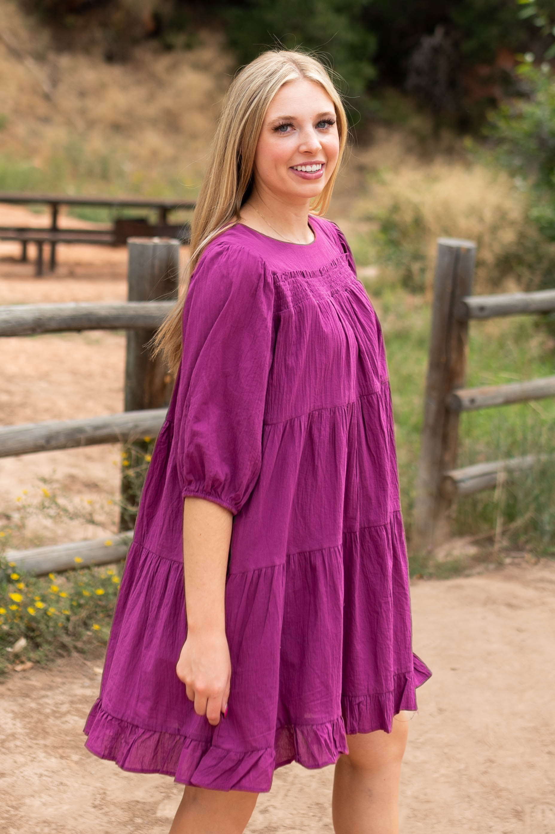 Evelyn Berry Dress