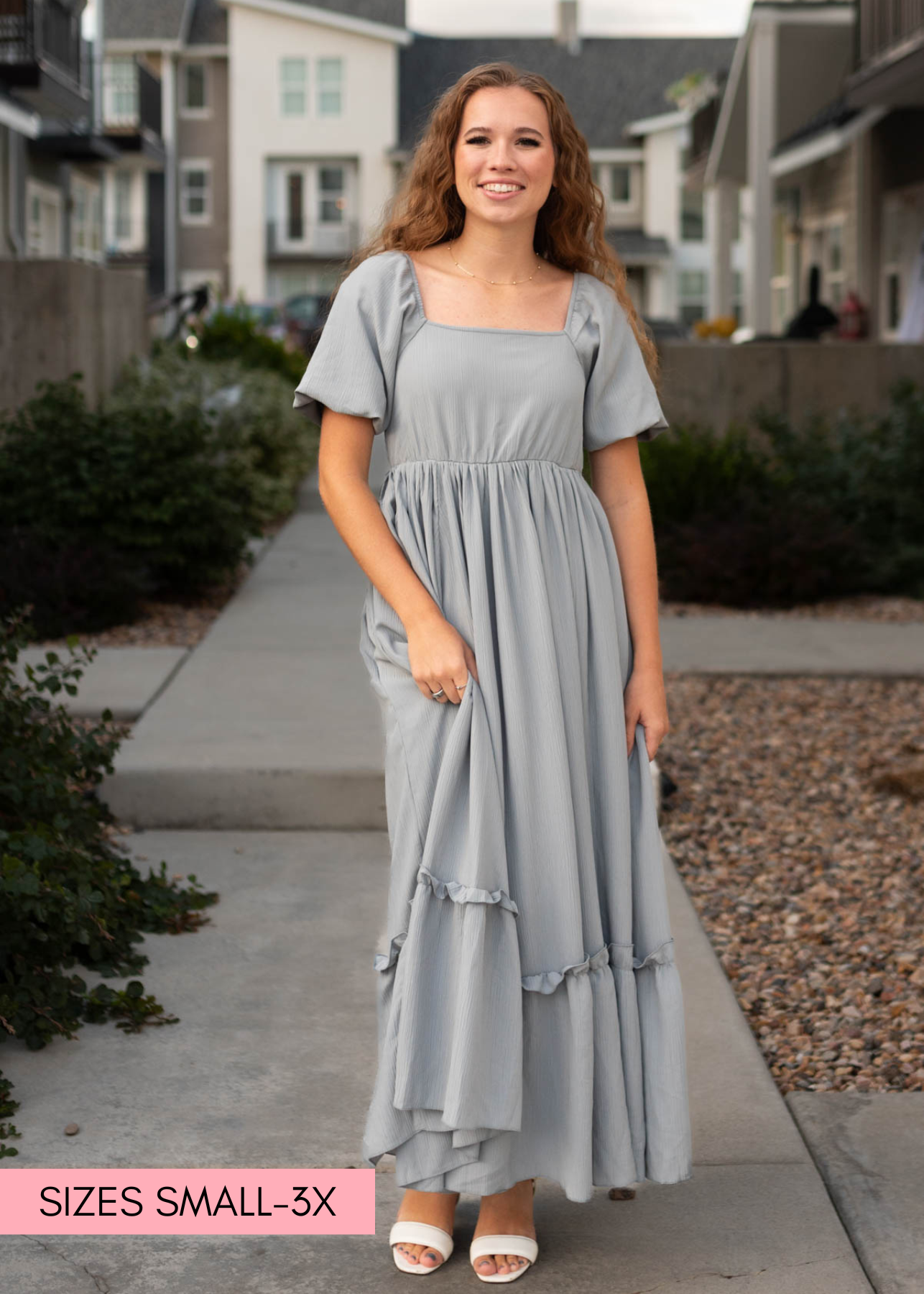 Evette Slate Grey Dress