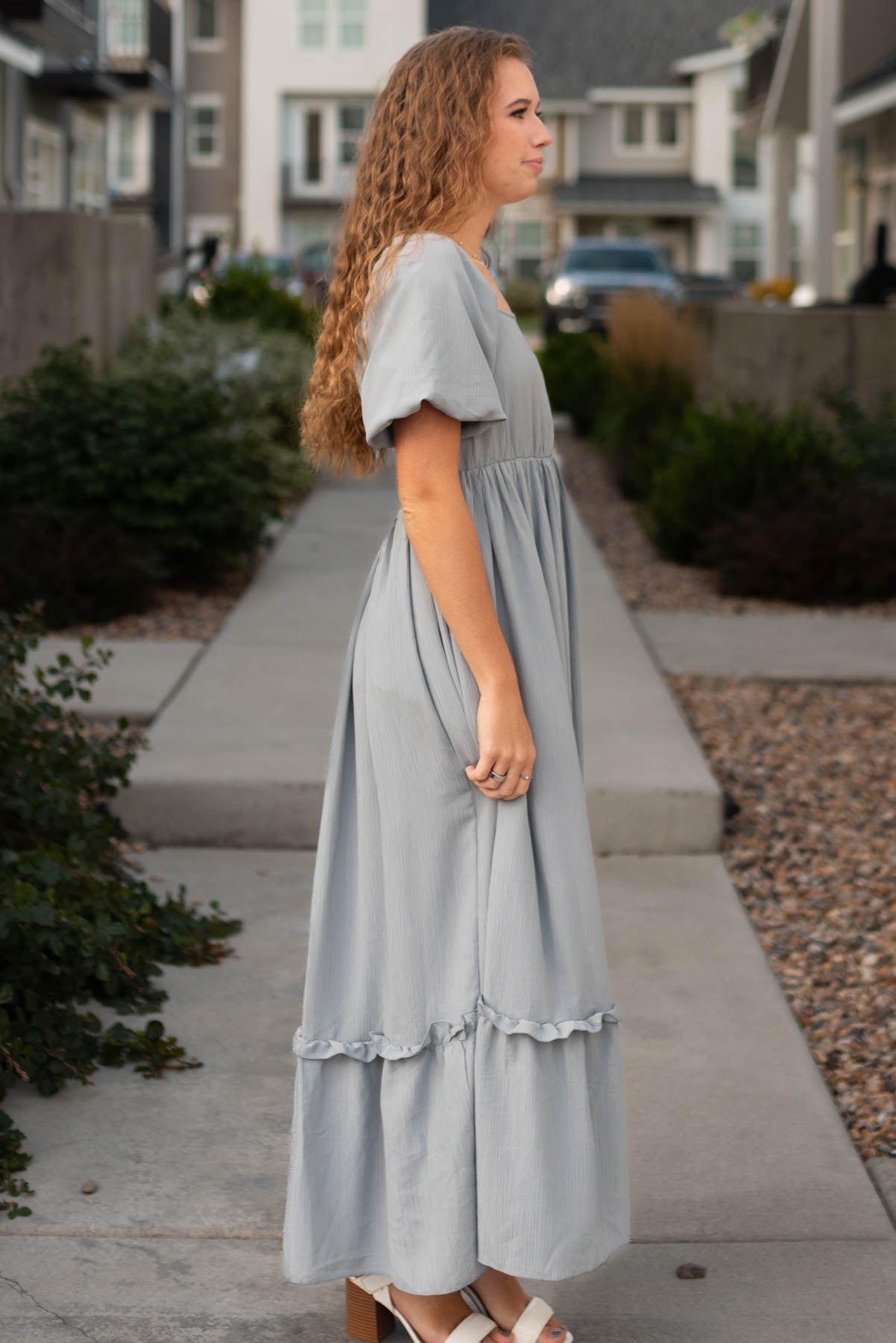 Evette Slate Grey Dress