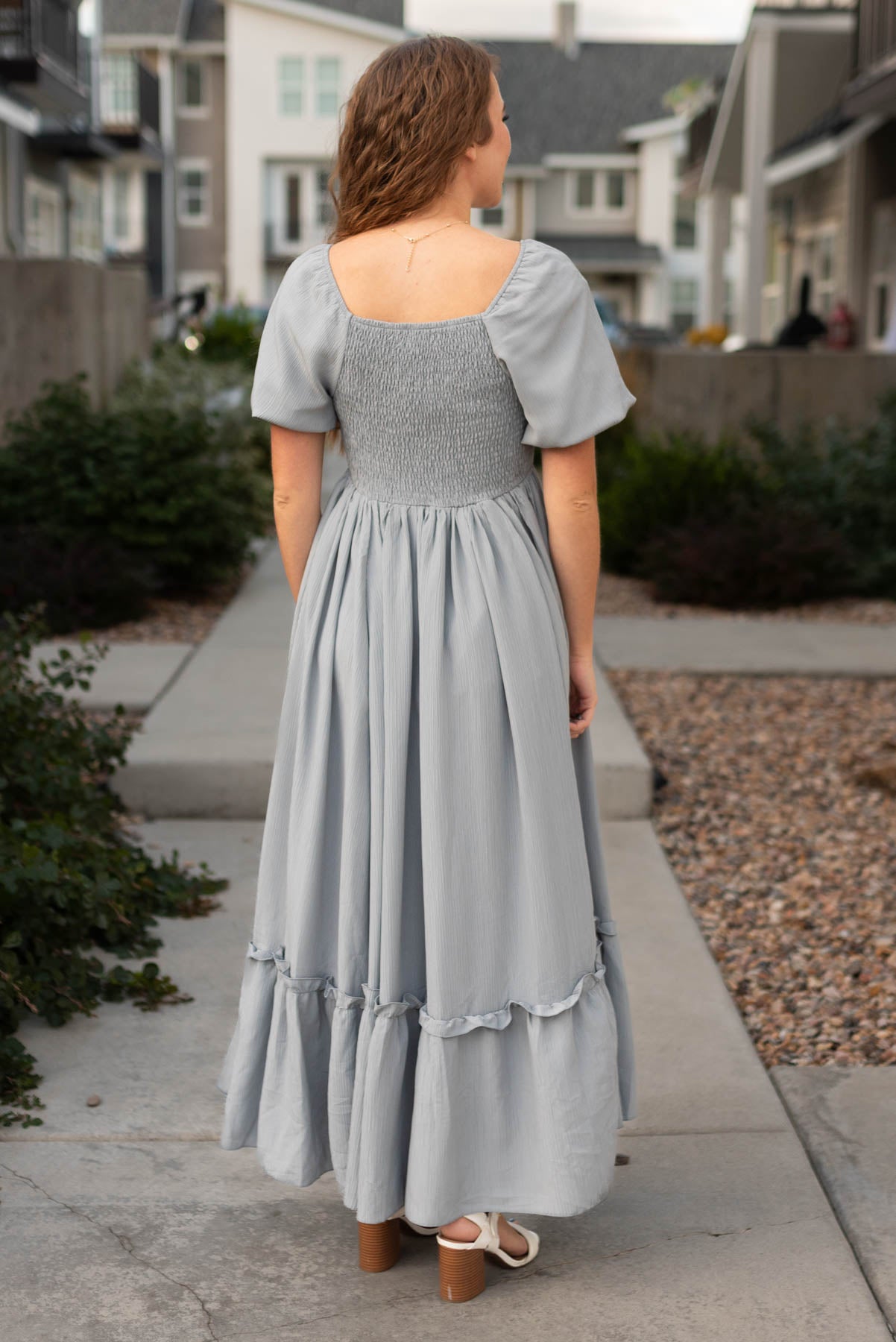 Evette Slate Grey Dress