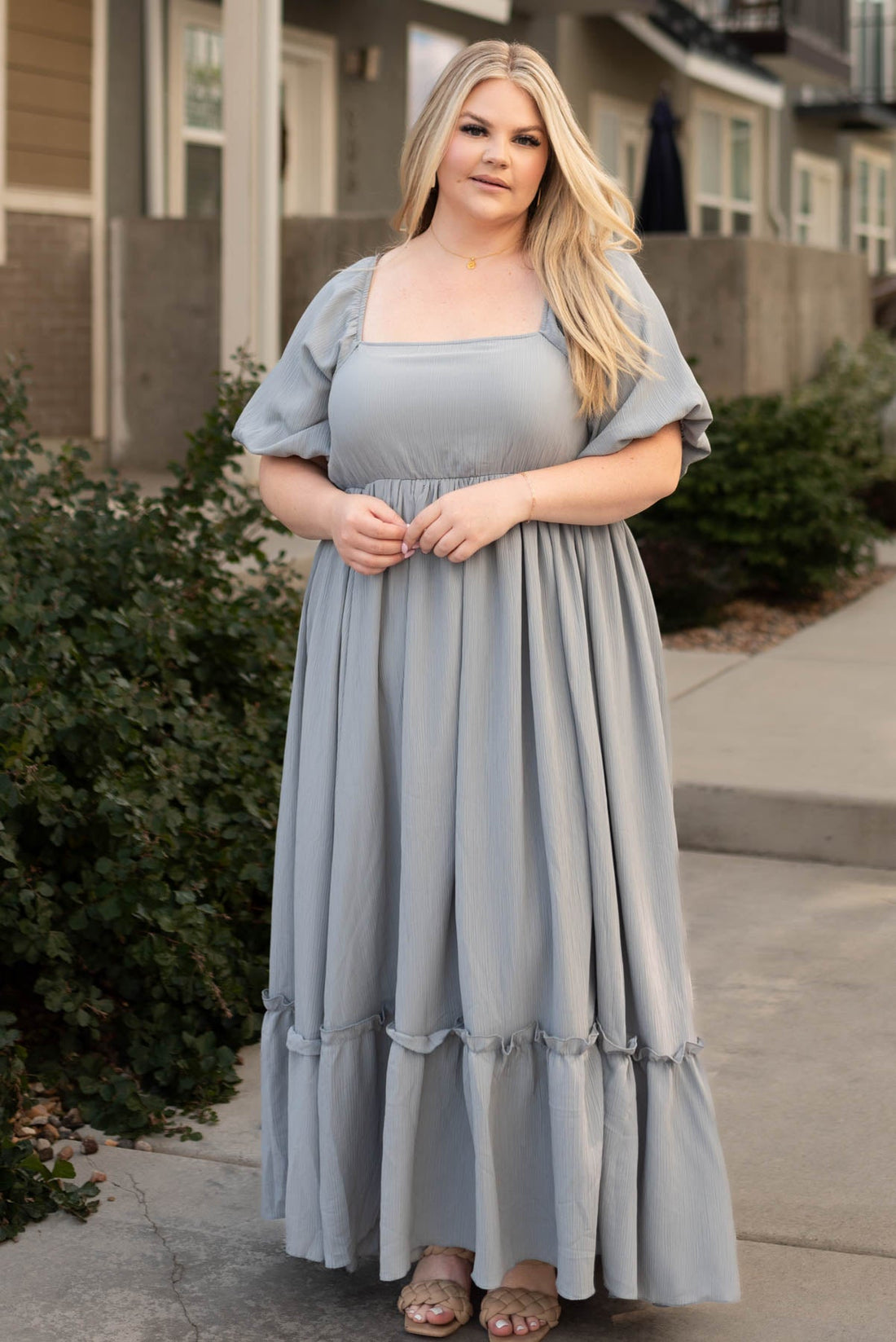 Evette Slate Grey Dress