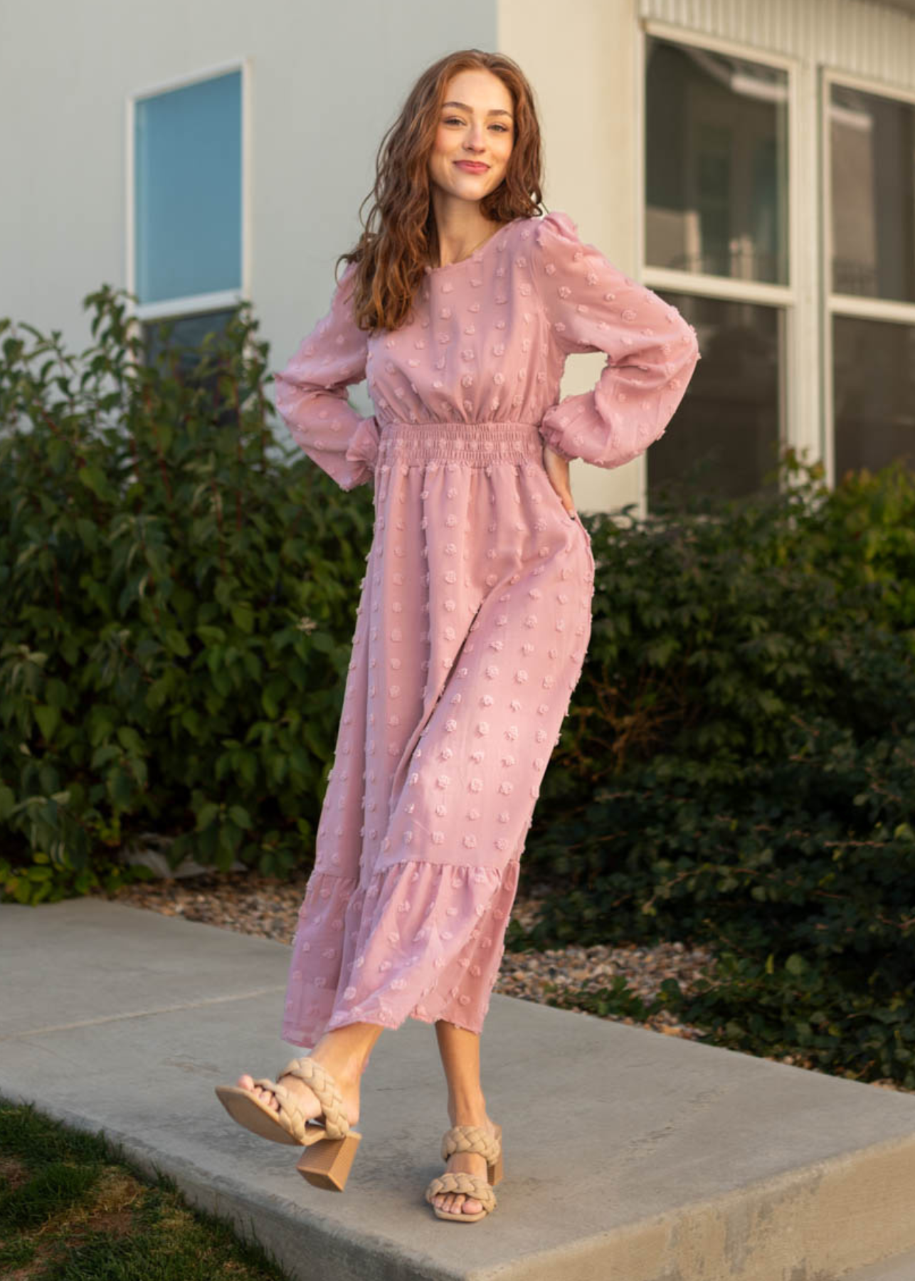 Evie Mauve Dress