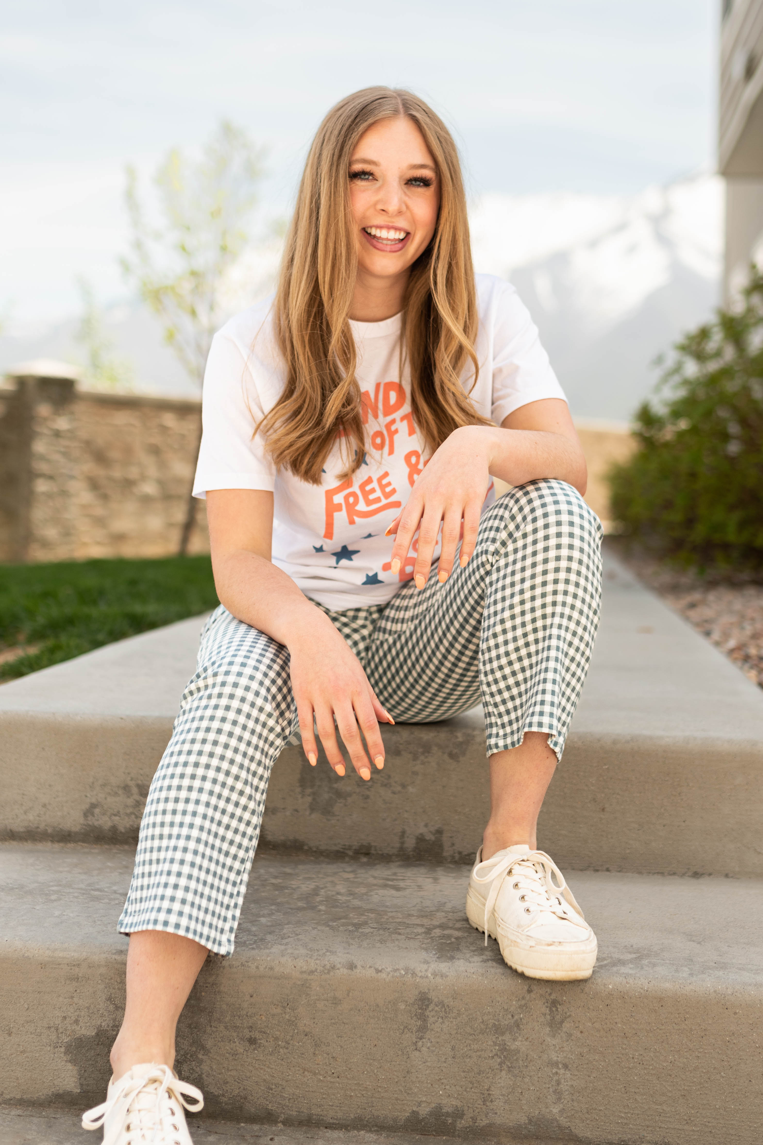 Free & Brave White Tee