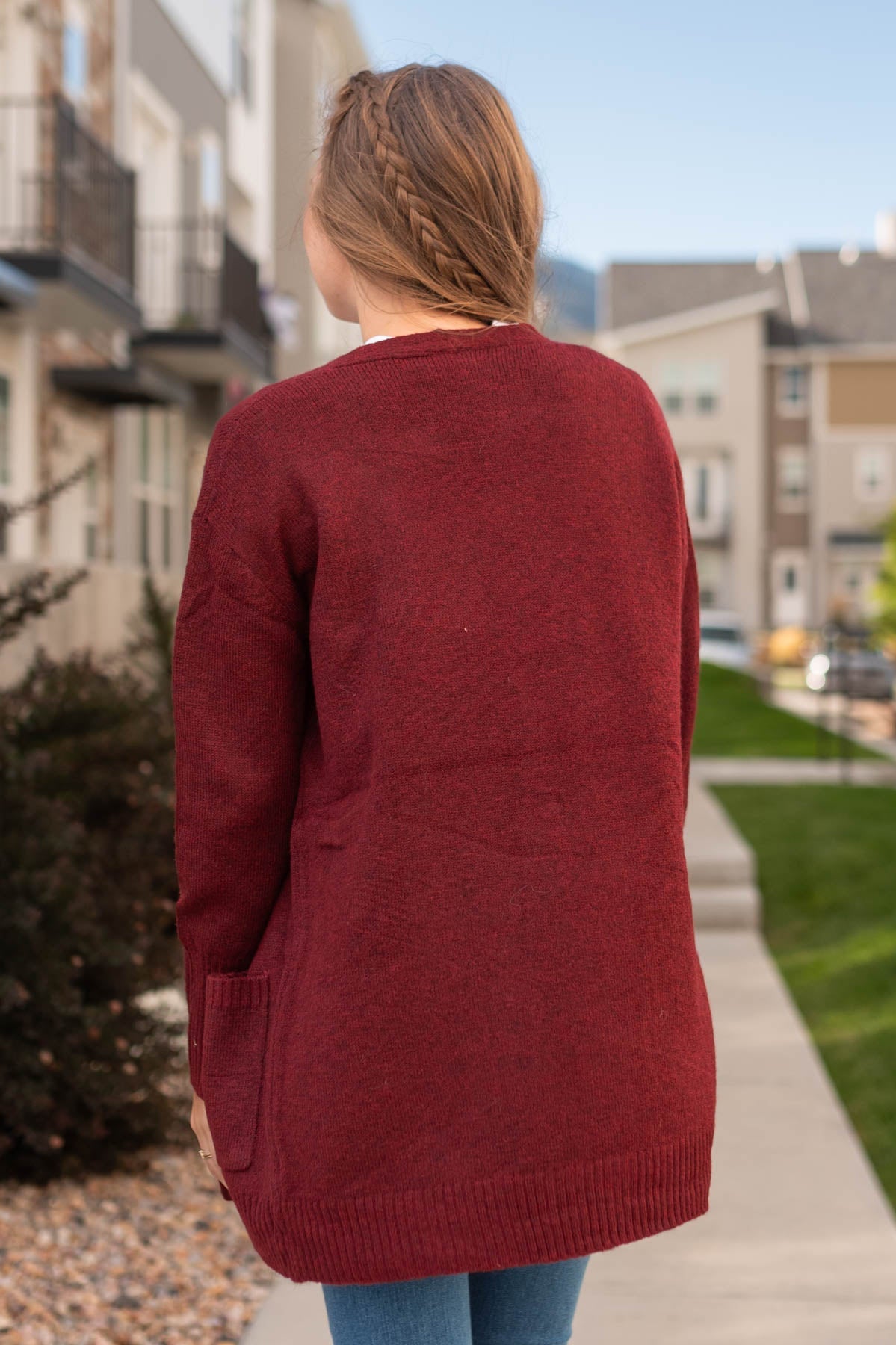 Gabby Burgundy Cardigan