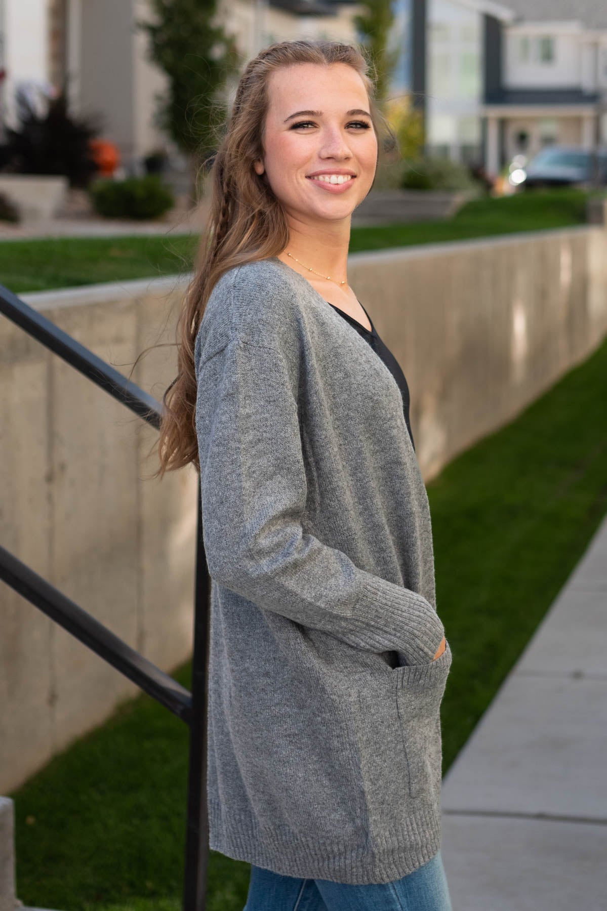 Gabby Grey Cardigan