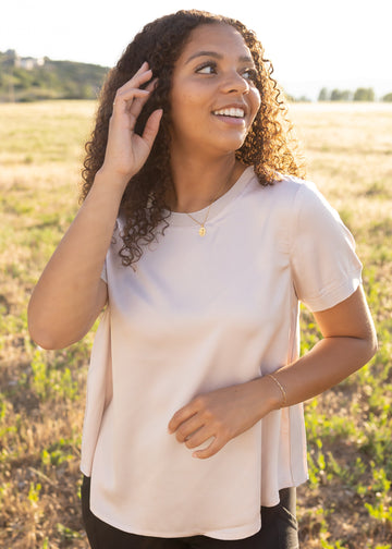 Gabrielle Blush Top