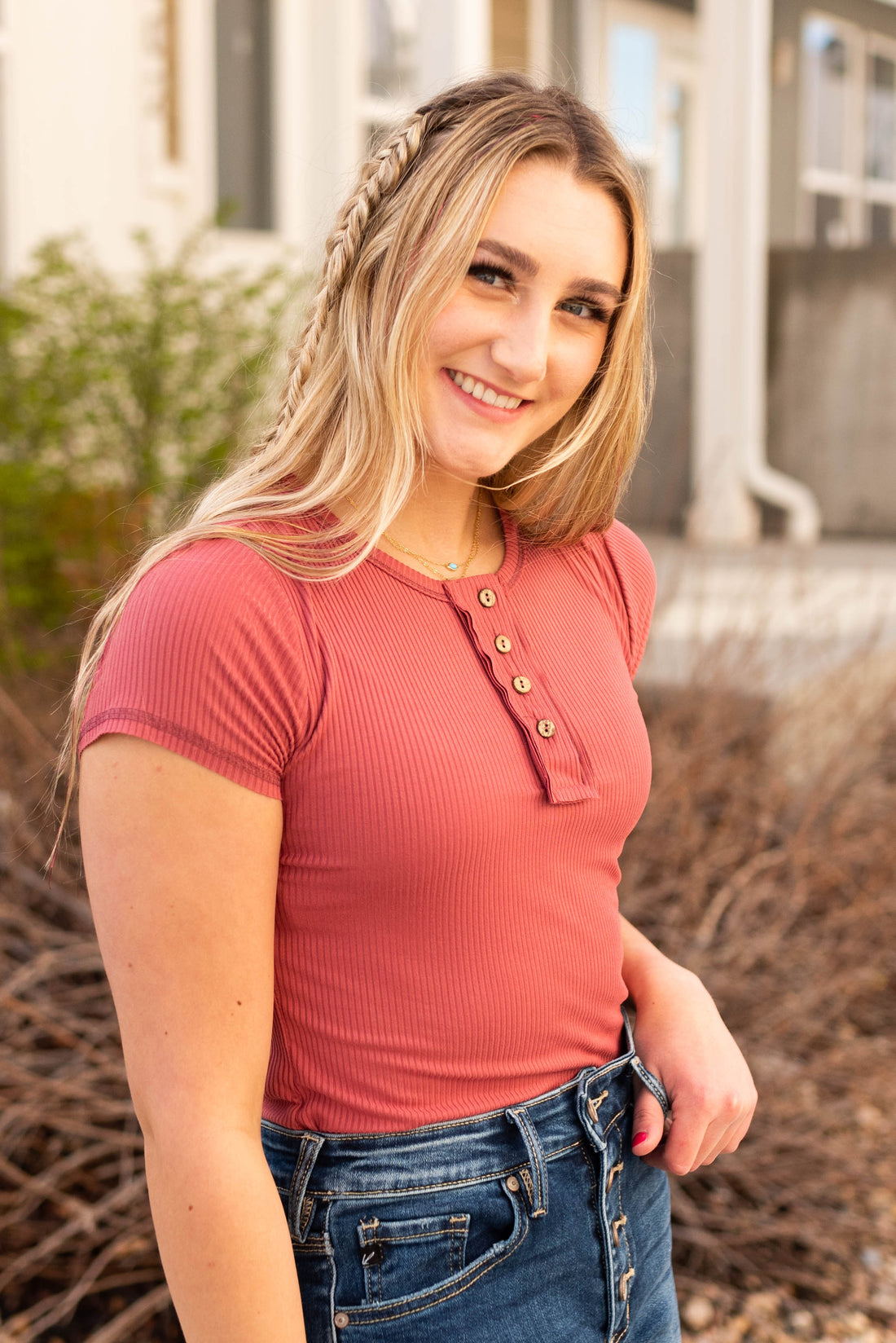 Gaby Dark Mauve Top