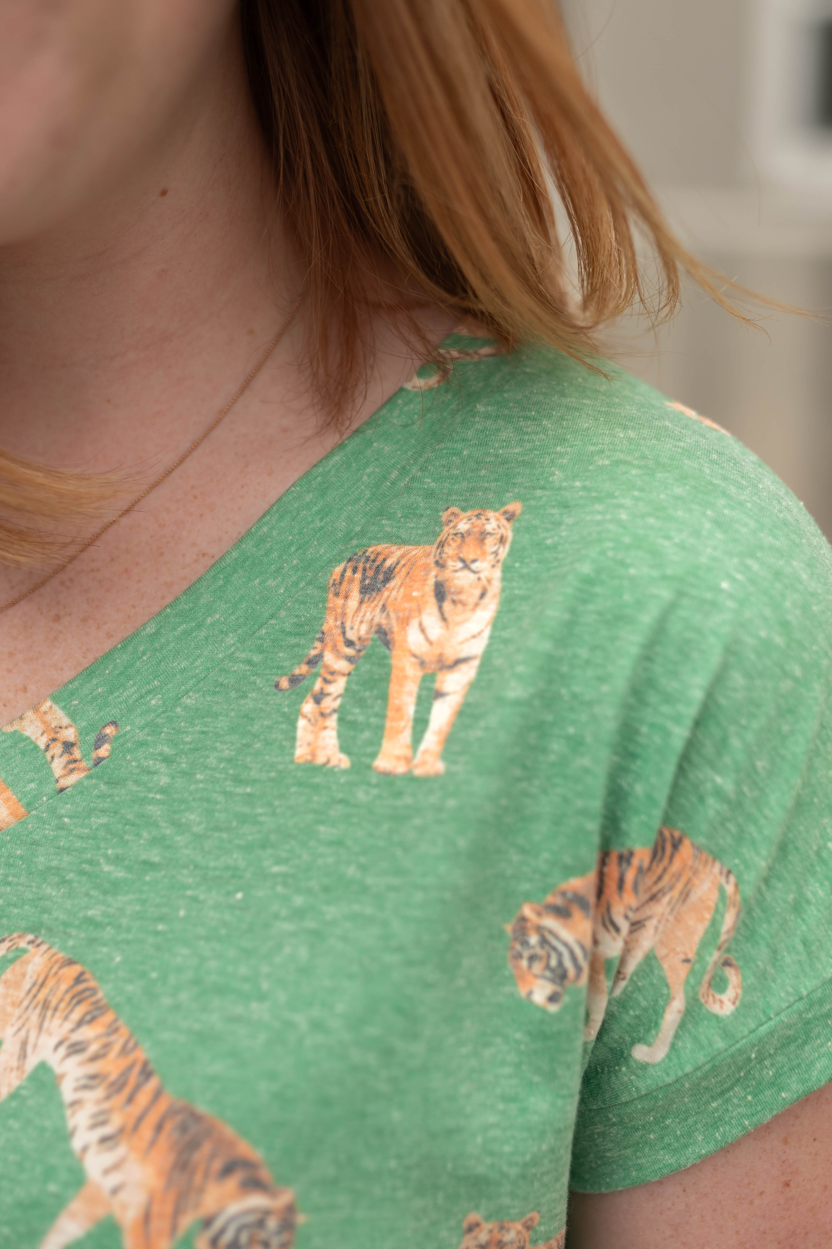 Galen Vintage Green Top