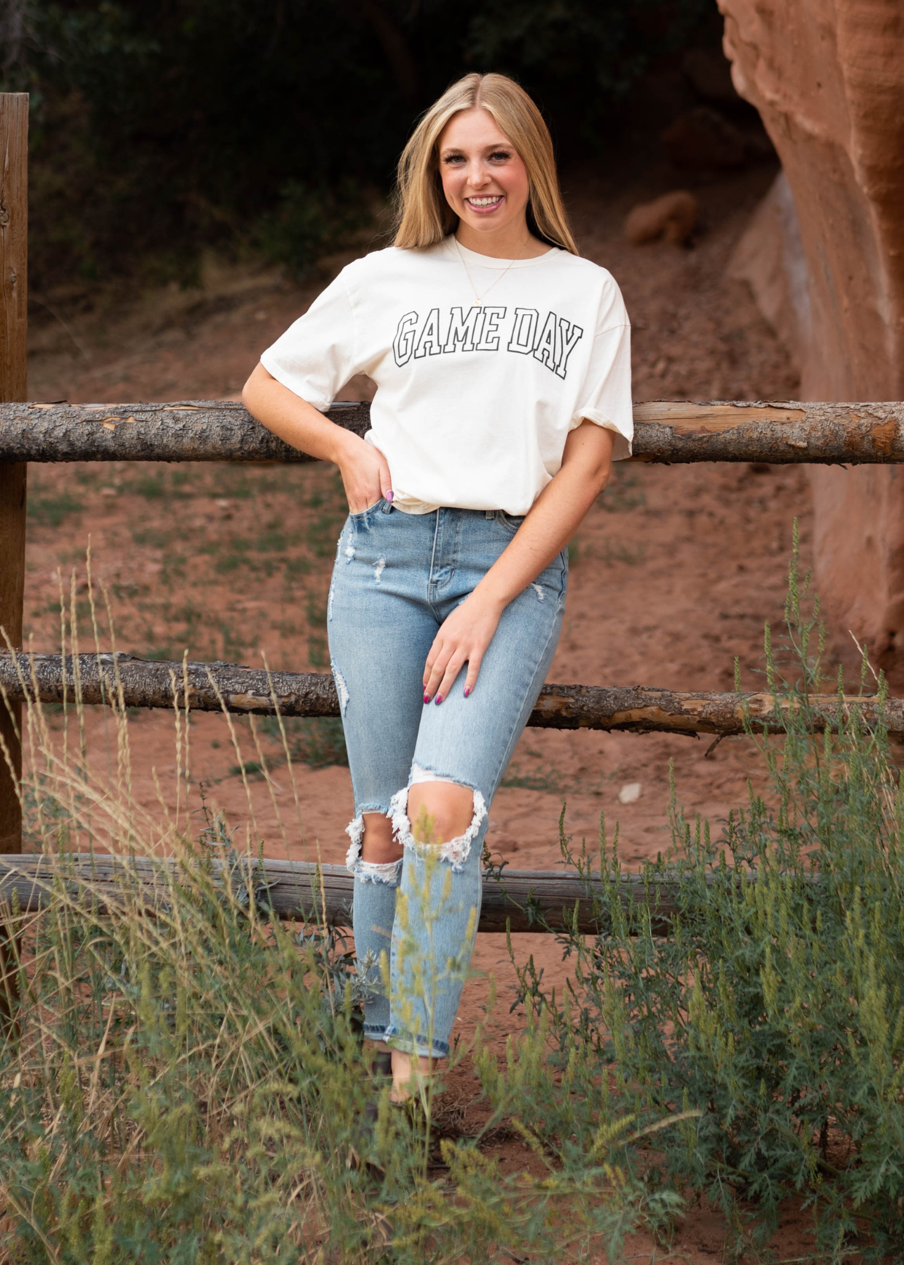 Game Day Cream Tee