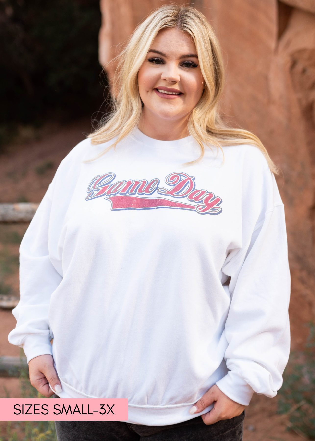 Game Day White Sweatshirt