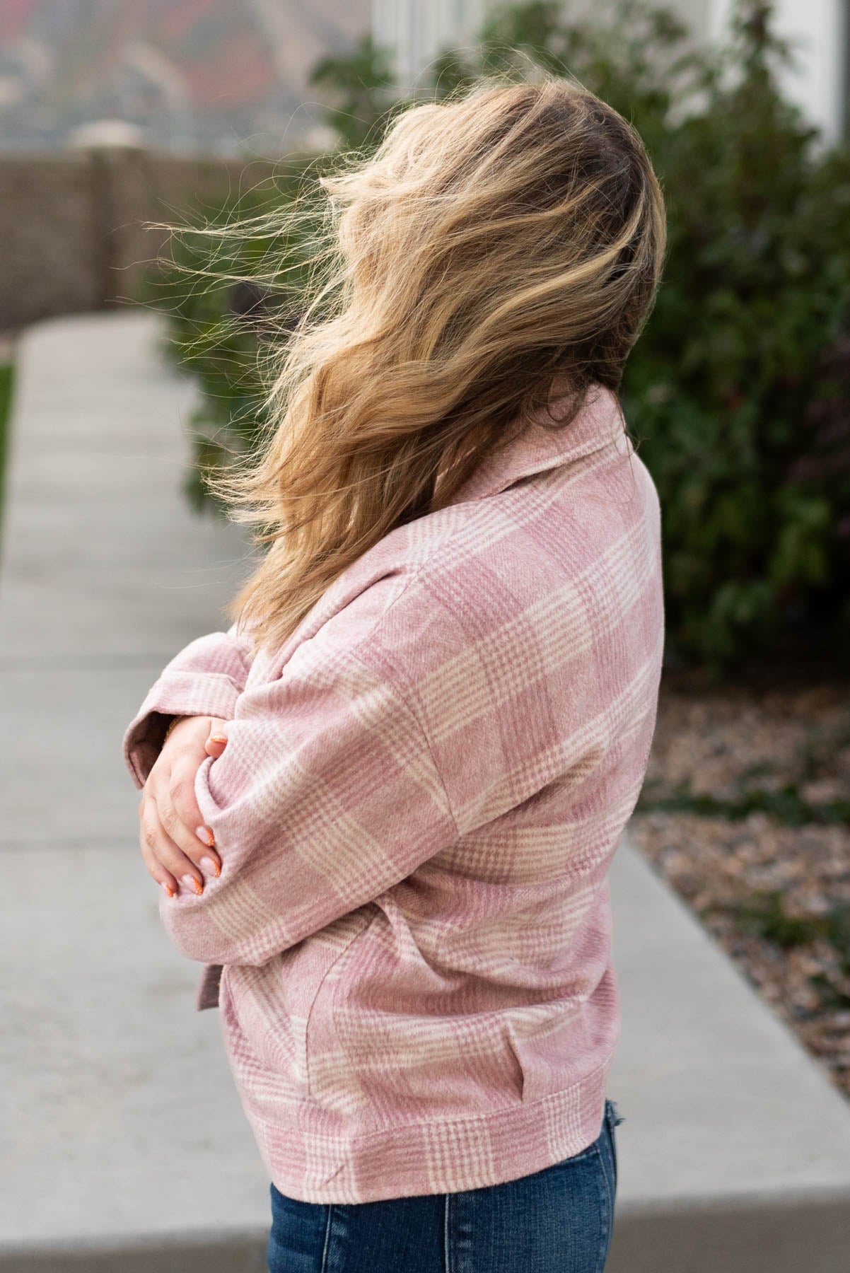 Hadleigh Pink Plaid Shacket
