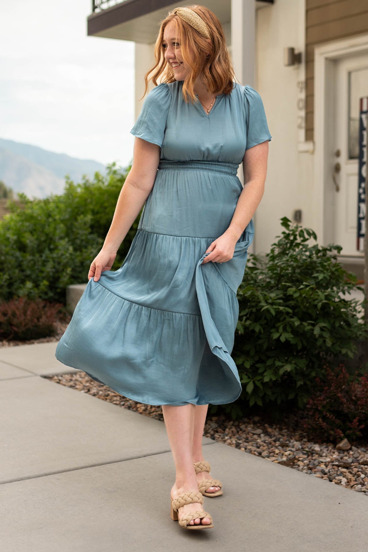 Halsey Light Teal Dress