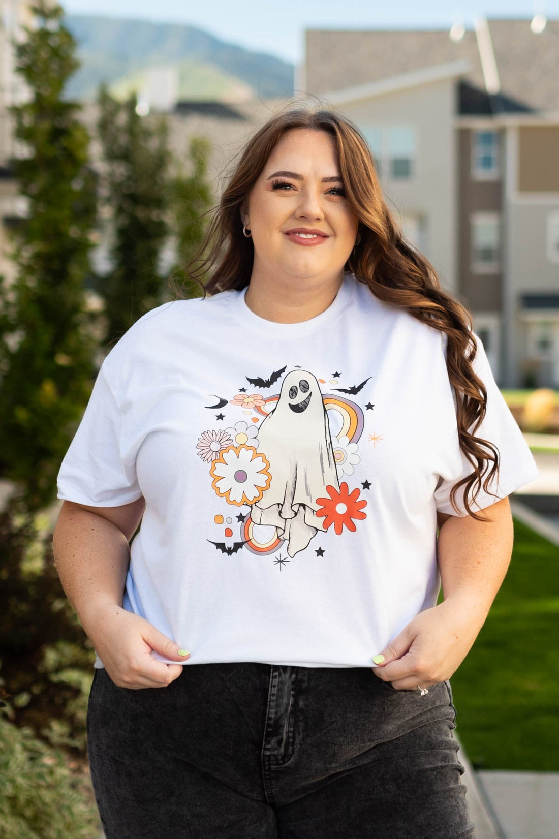 Happy Haunt White Tee