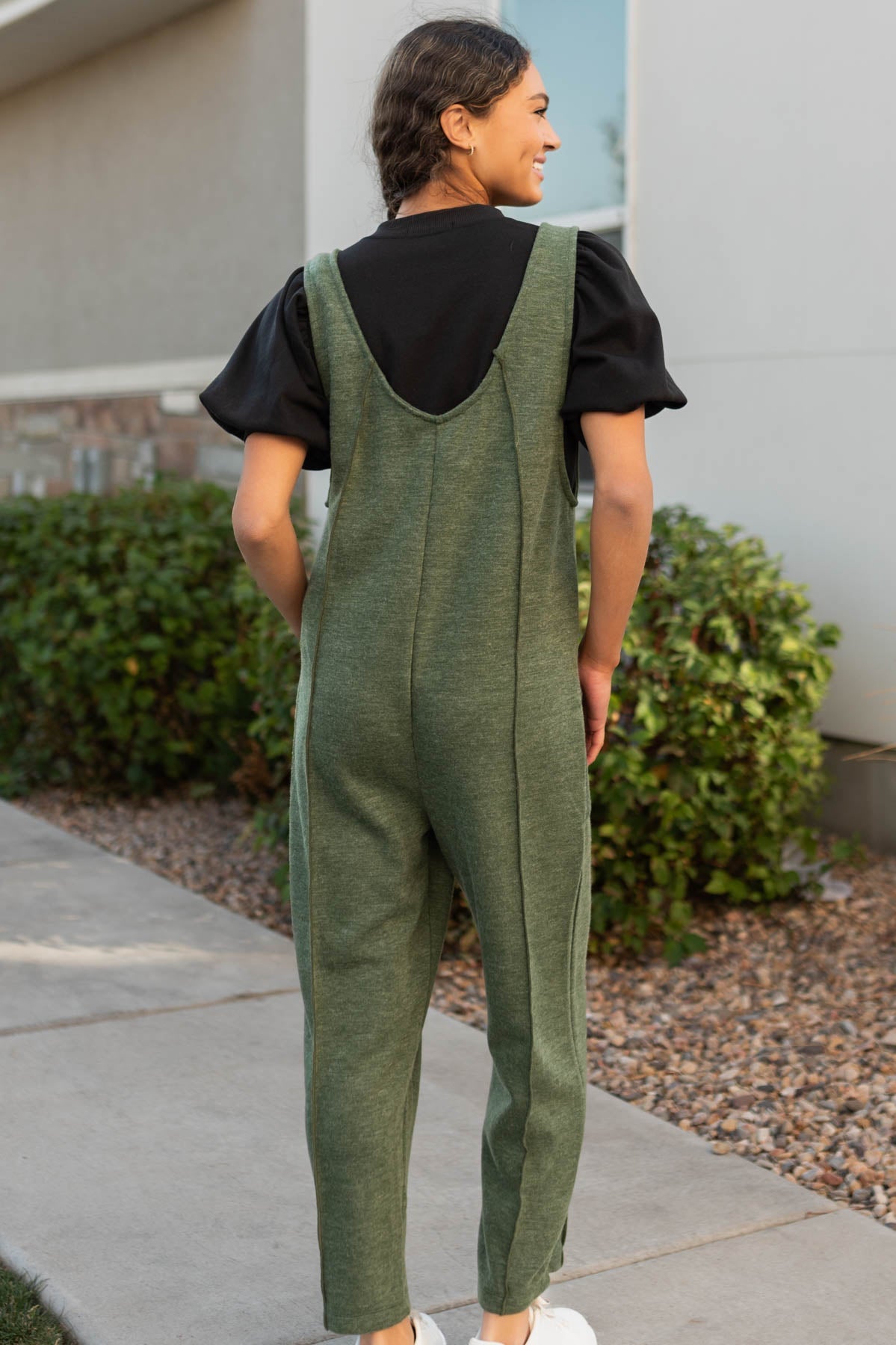 Harlee Olive Overalls