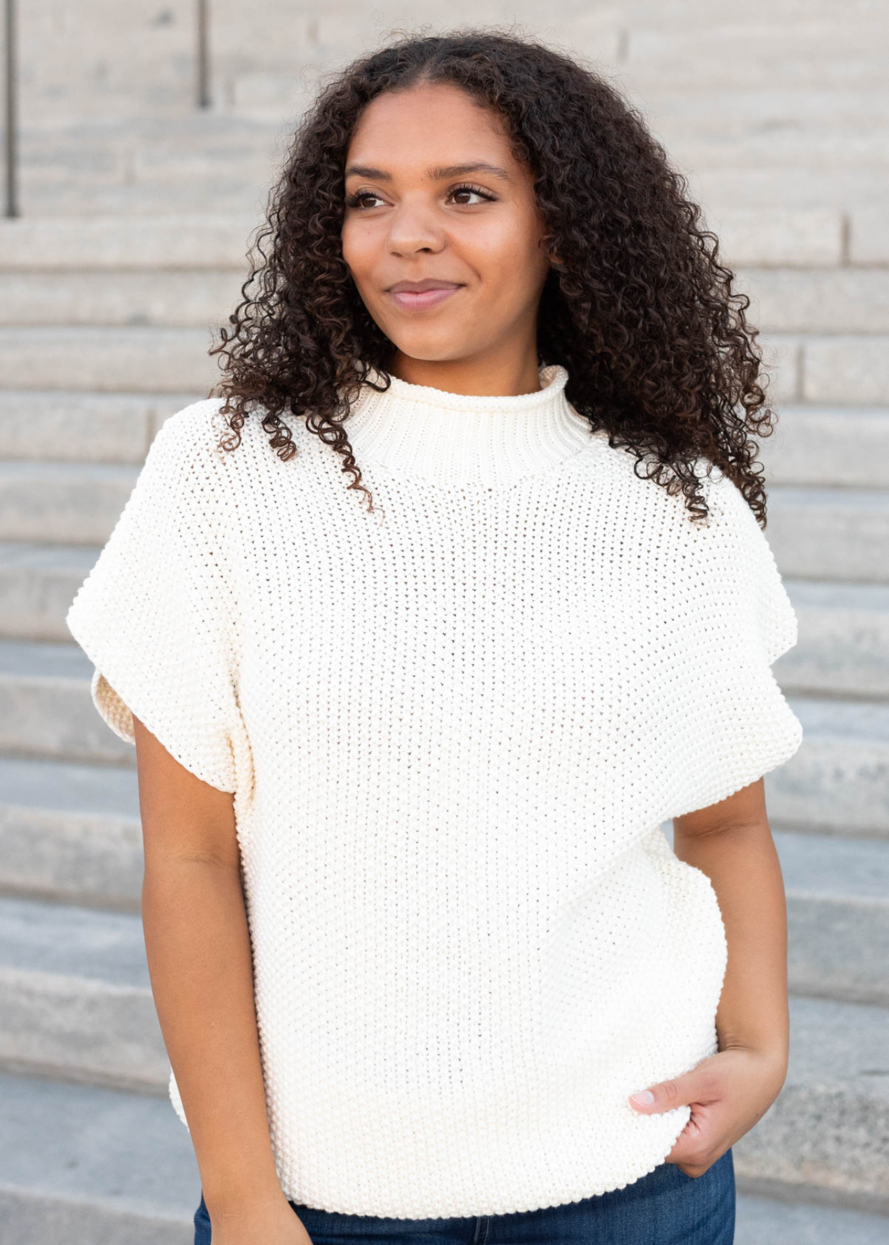 Harmonie Cream Crochet Top